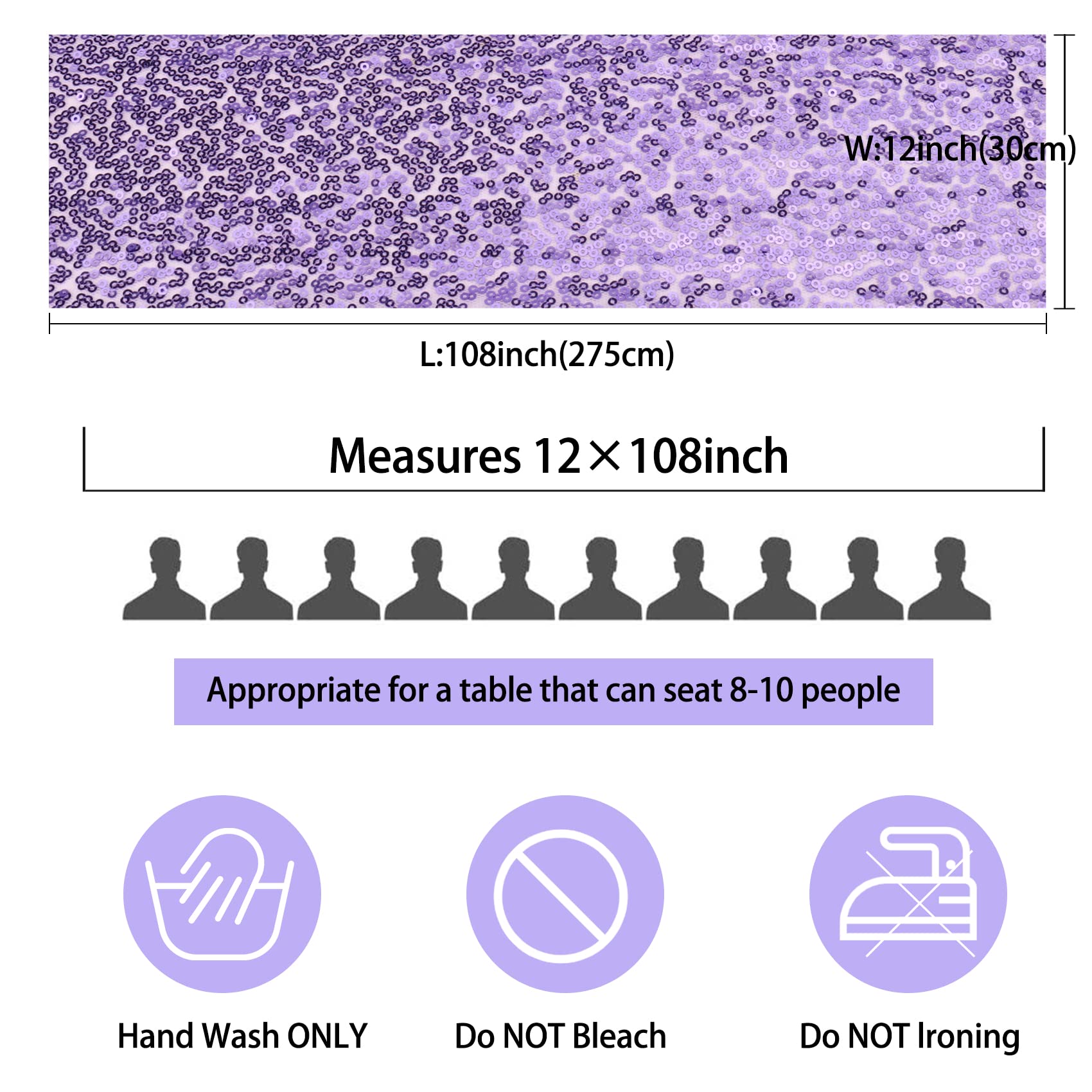 12 Packs Sequin Table Runner Glitter Dining Table Runner For Birthday Wedding Engagement Bridal Baby Shower Bachelorette Holiday