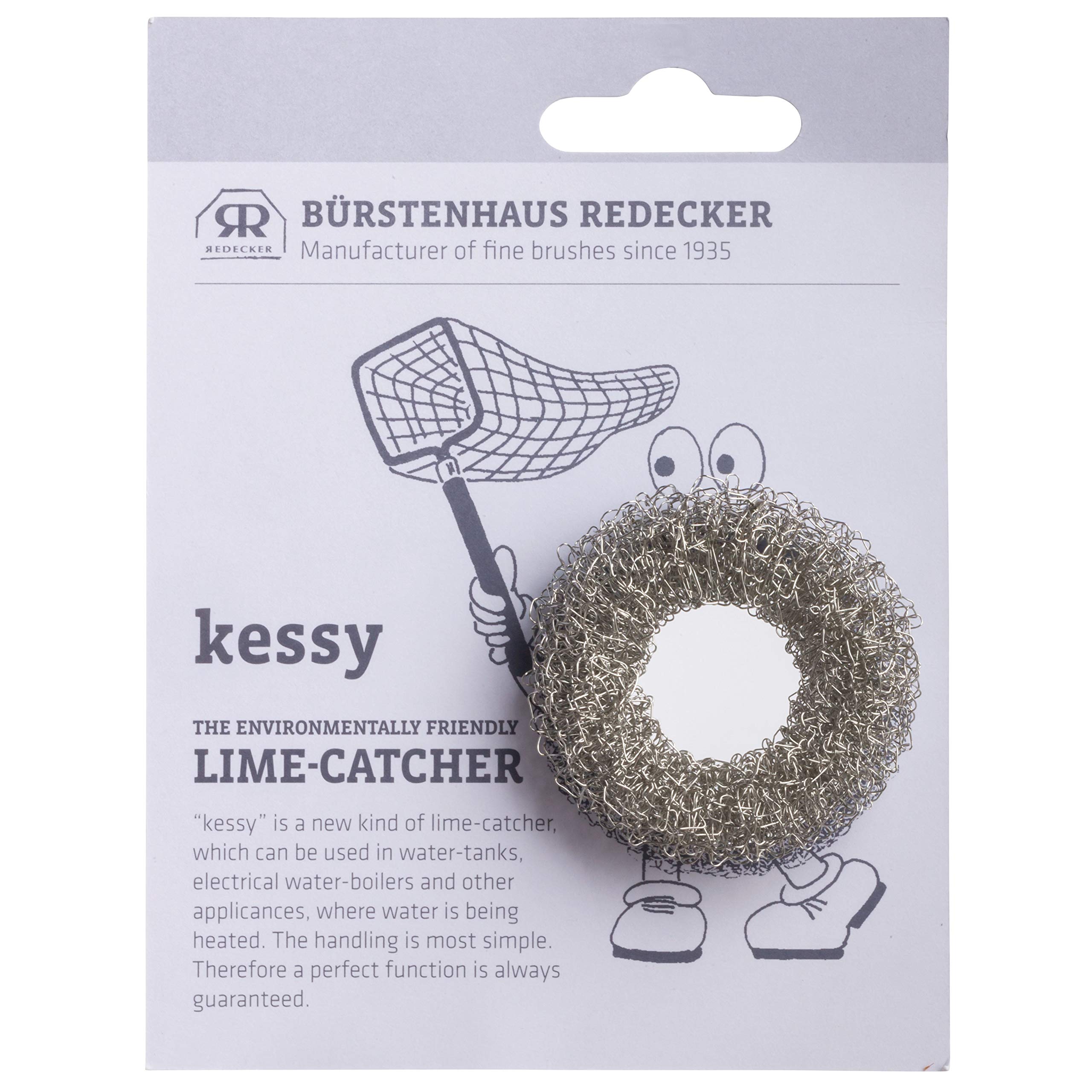 Redecker Stainless Steel Lime Catcher Kessy, Environmentally Friendly Lime Scale Remover, 1-3/4 Inches, Made In Germany