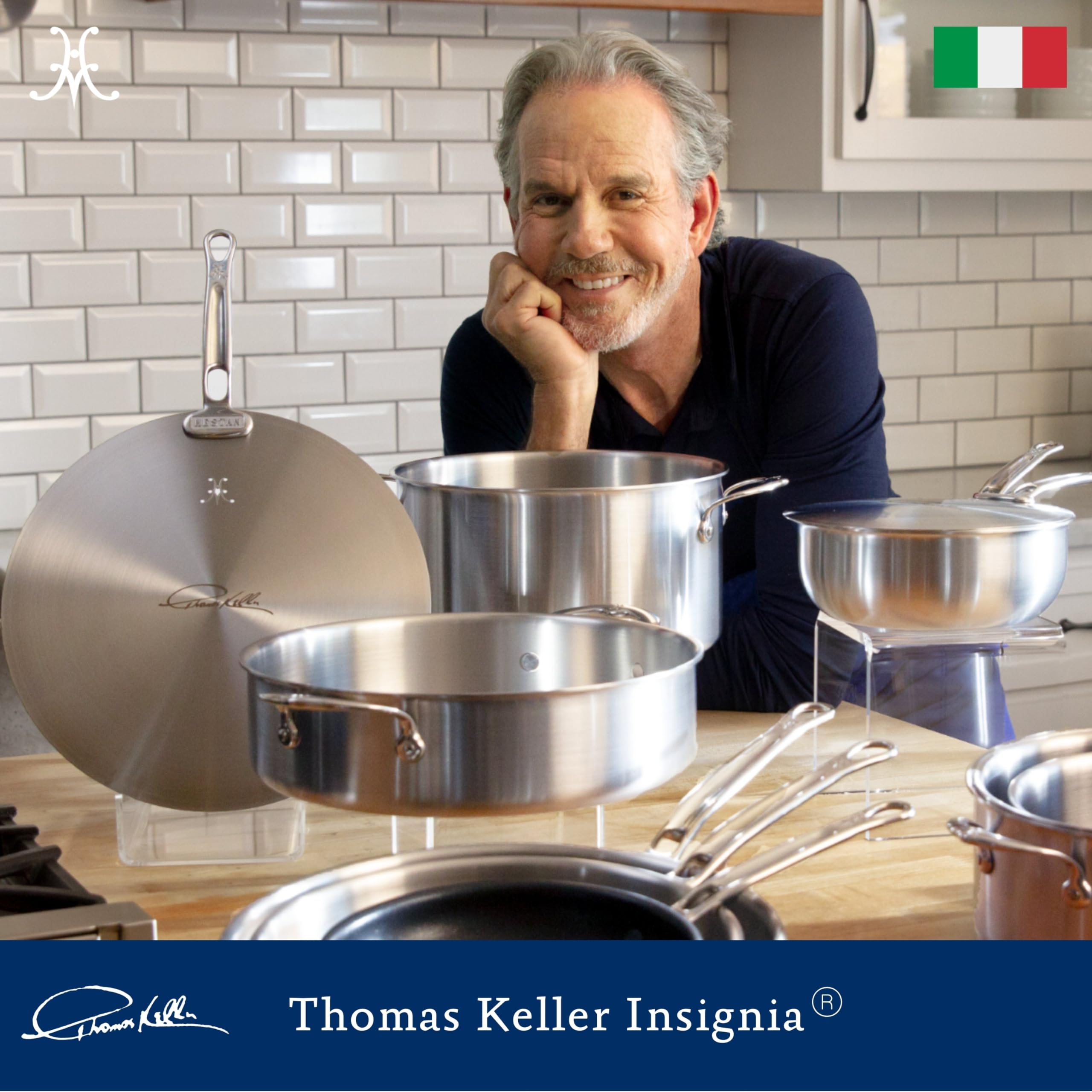 Thomas Keller Insignia By Hestan - Stainless Steel 12.5'' Universal Lid