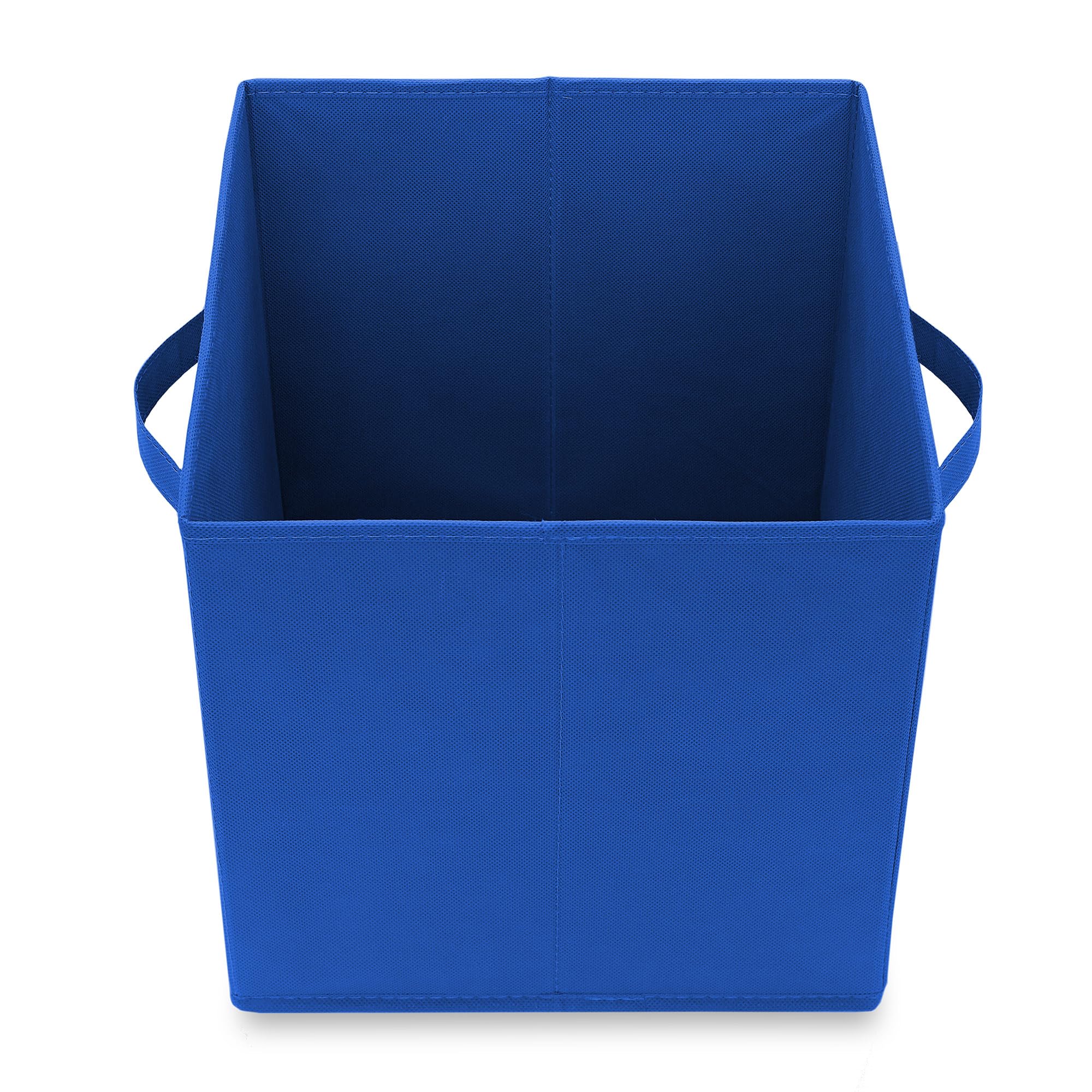 Casafield Set of 6 Collapsible Fabric Cube Storage Bins  Royal Blue - 11'' Foldable Cloth Baskets for Shelves  Cubby Organizers & More