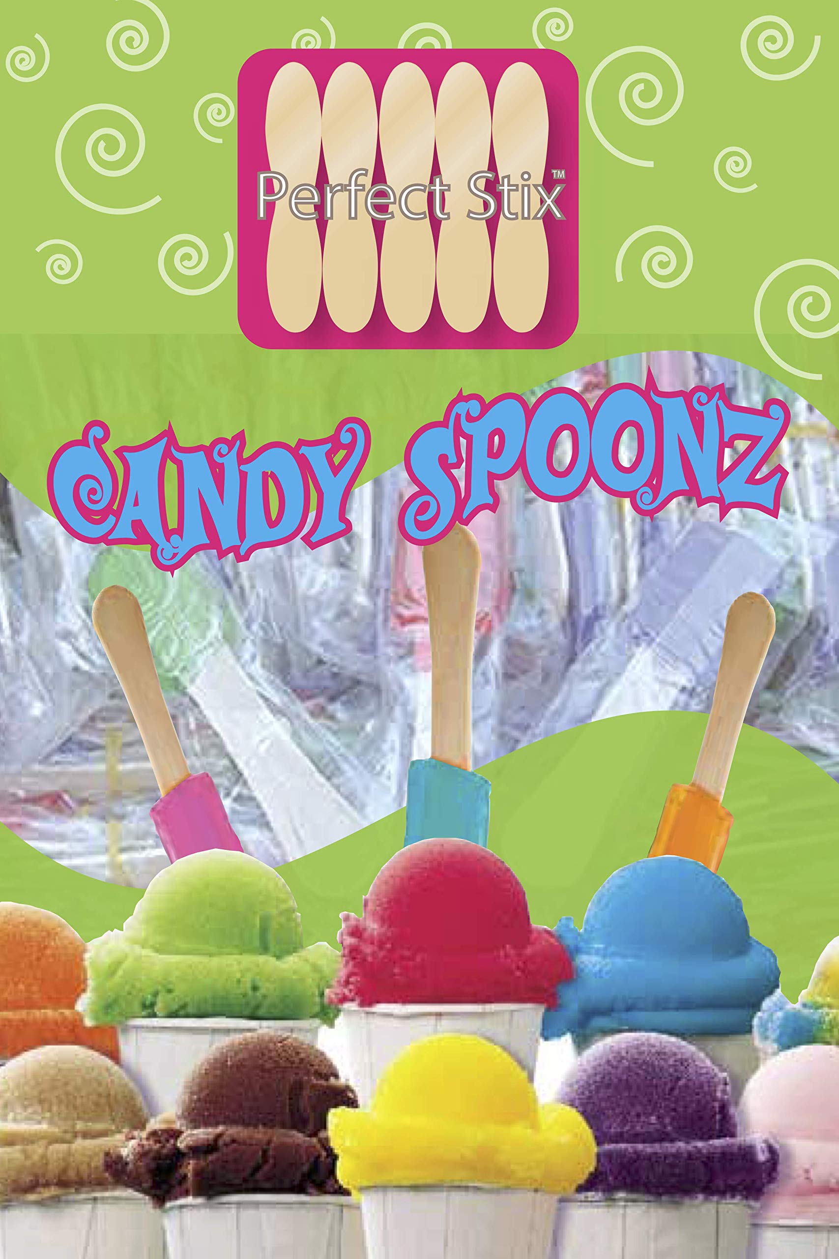 Perfect Stix 4'' Snow Cone Candy Spoon 120Ct