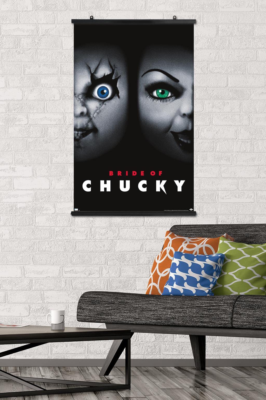 Trends International Child'S Play: Bride Of Chucky - One Sheet Wall Poster, 22.375'' X 34'', Poster & Clip Bundle