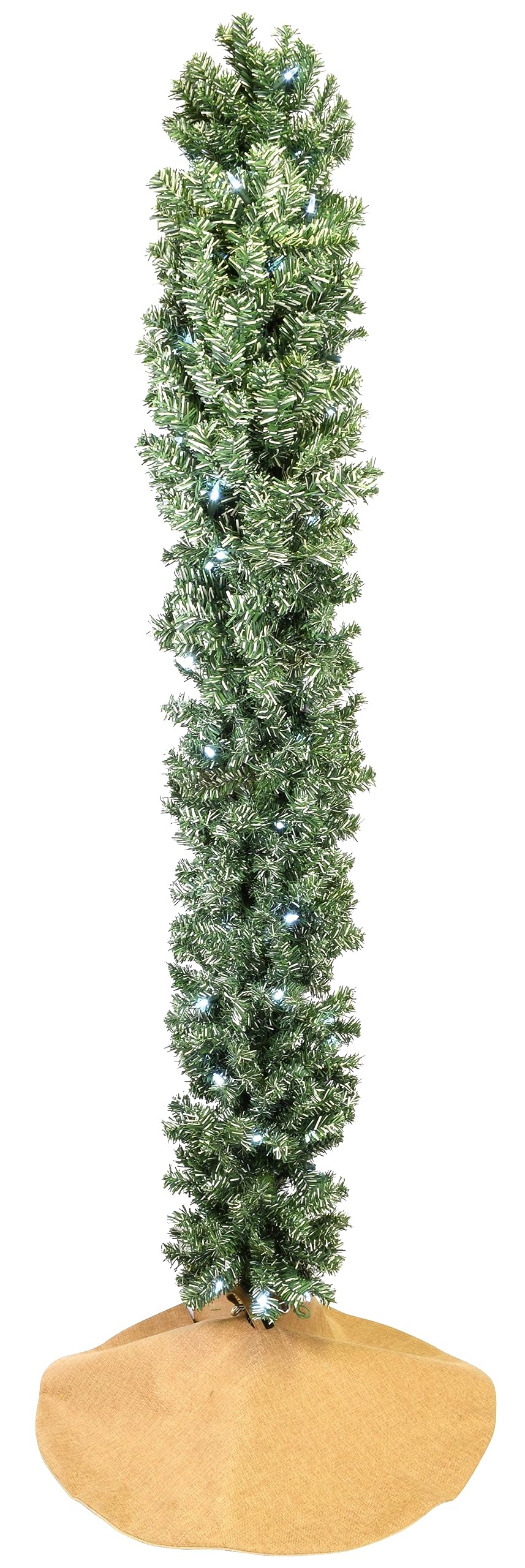 Tree Buddees Pre-lit LED Lights Cactus Christmas Tree 6 Foot Tall (White LED Lights)