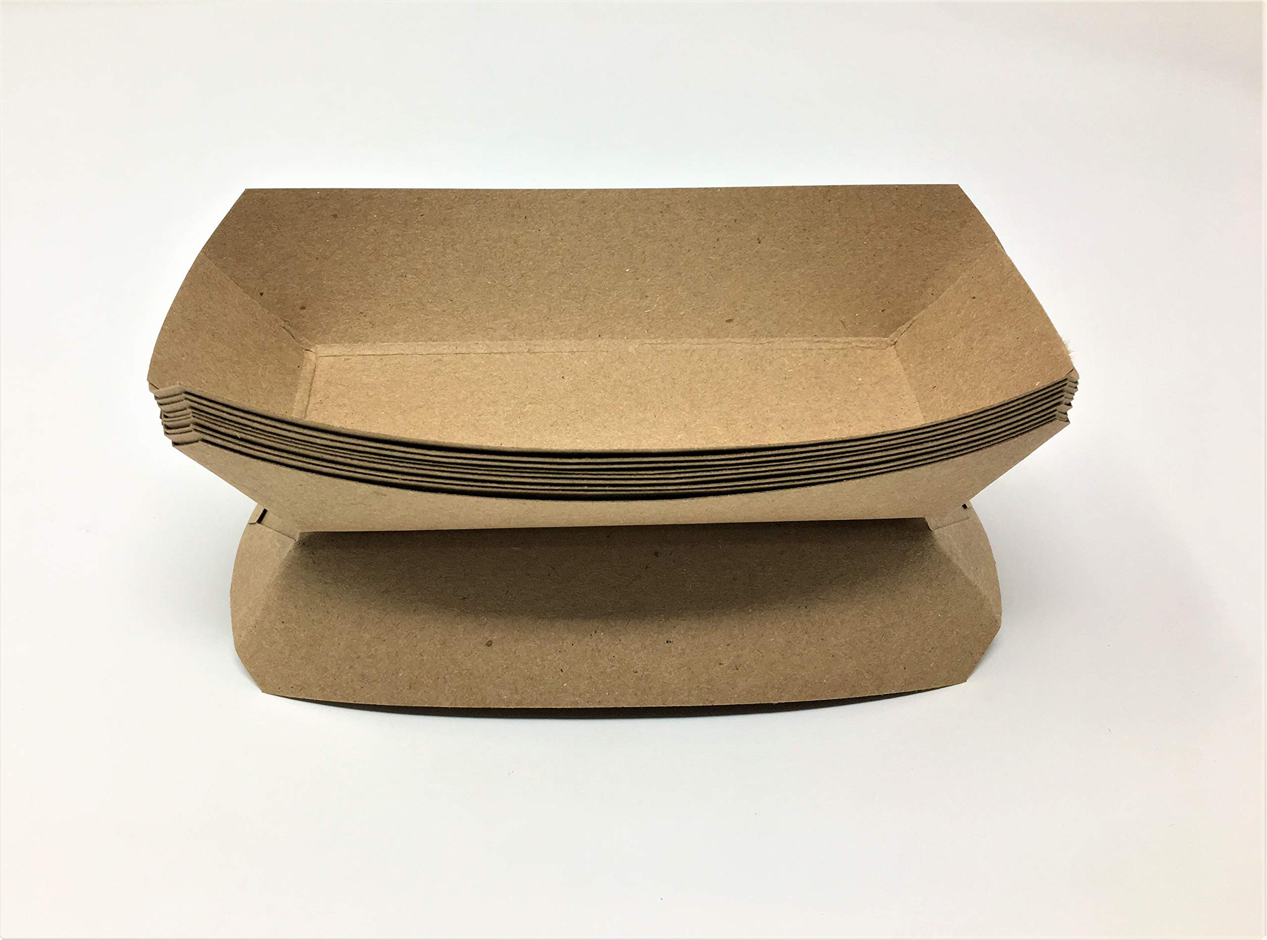 Mr Miracle 7 Inch Paper Hot Dog Tray in Red White Pattern. Pack of 25. Disposable  Recyclable and Fully Biodegradable. Made in USA