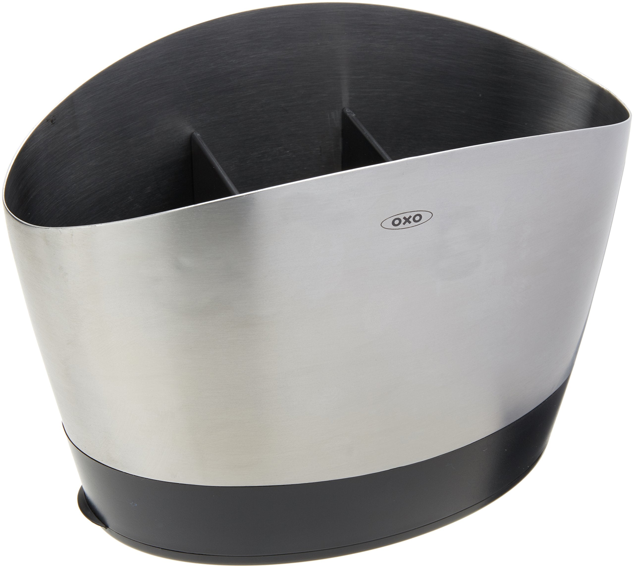 OXO Good Grips Stainless Steel Utensil Holder 8.4 x 4.75 x 6.25,Silver