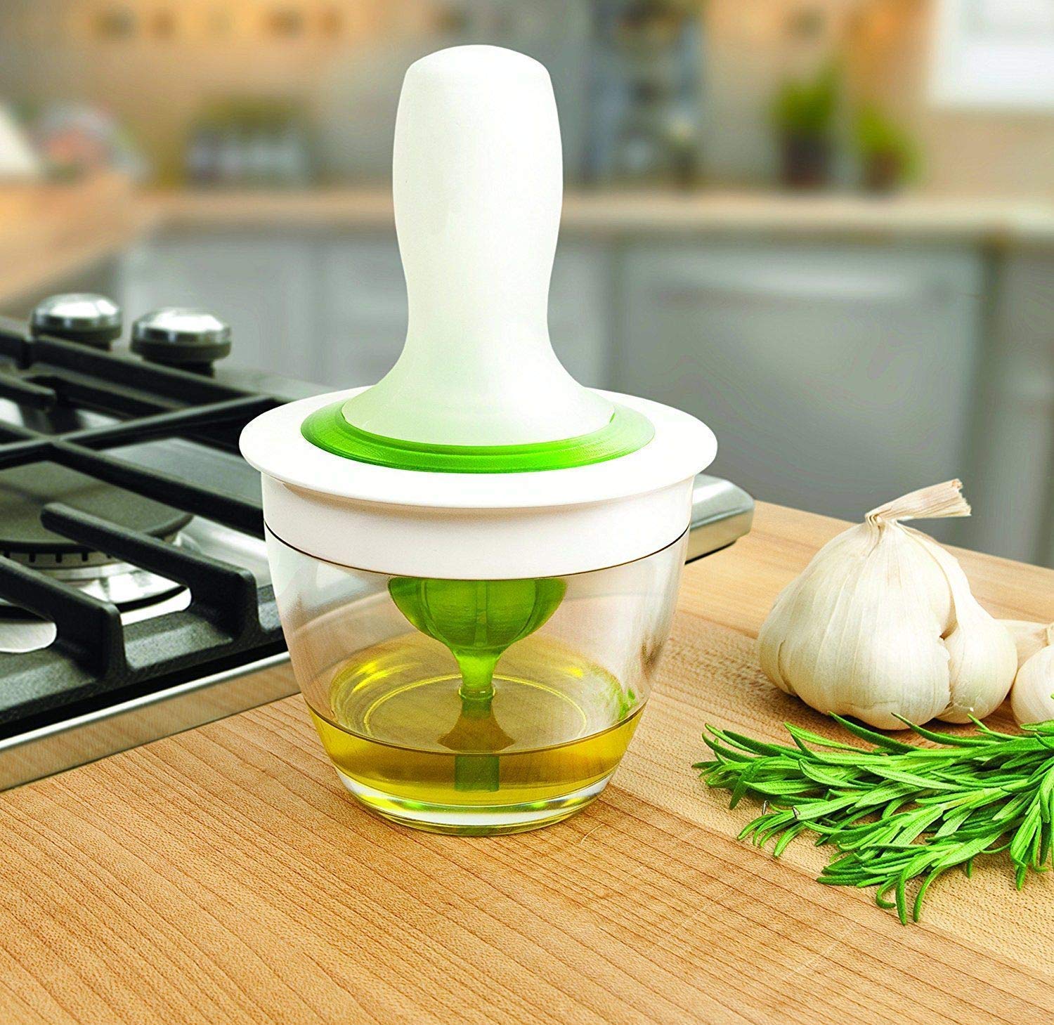 Tgopit Silicone ChefS Basting Oil Brush Set Glass Cooking Bowl Set Silicone For Cooking, Bbq, Baking And Grilling Basting Set C