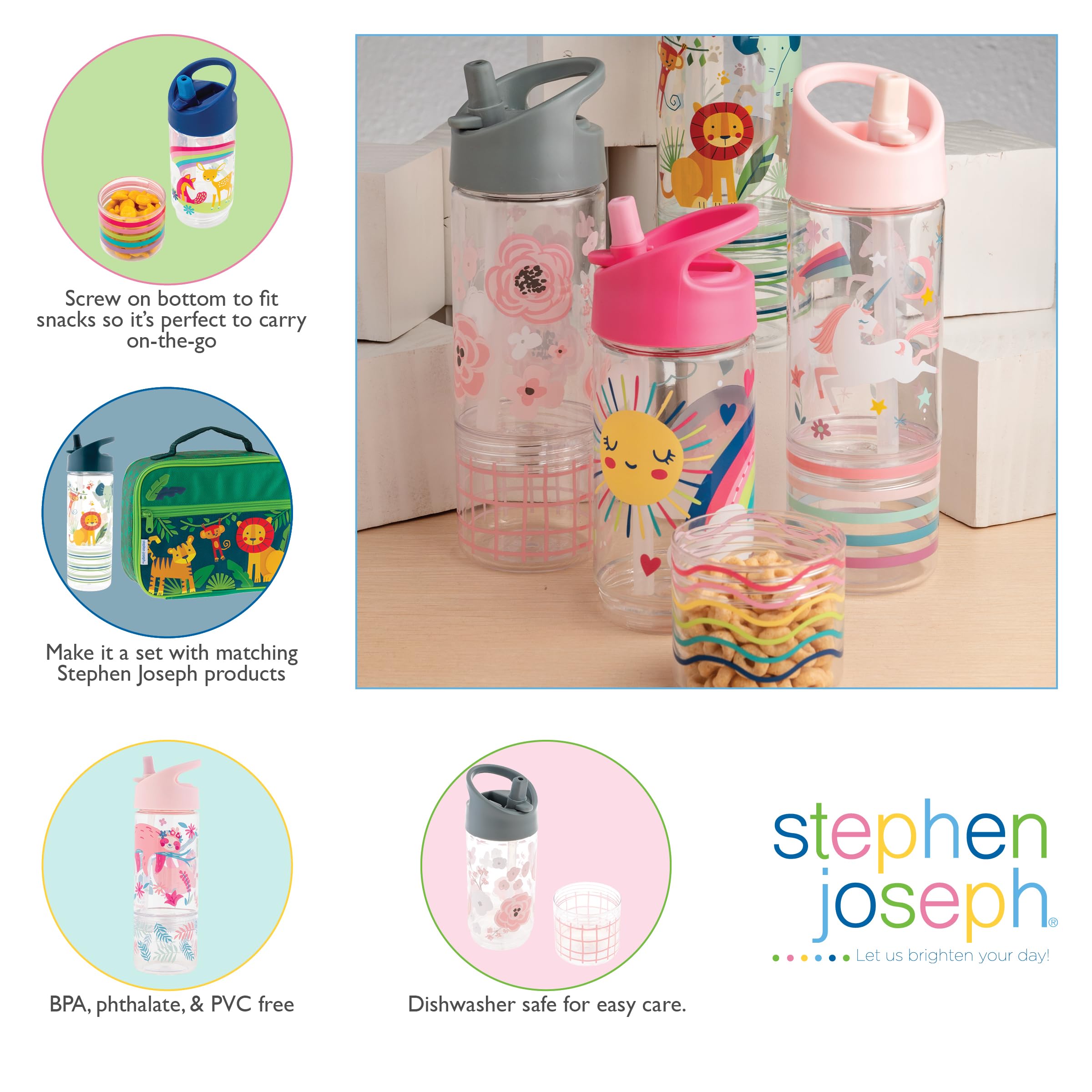 Stephen Joseph Sip And Snack, Unicorn