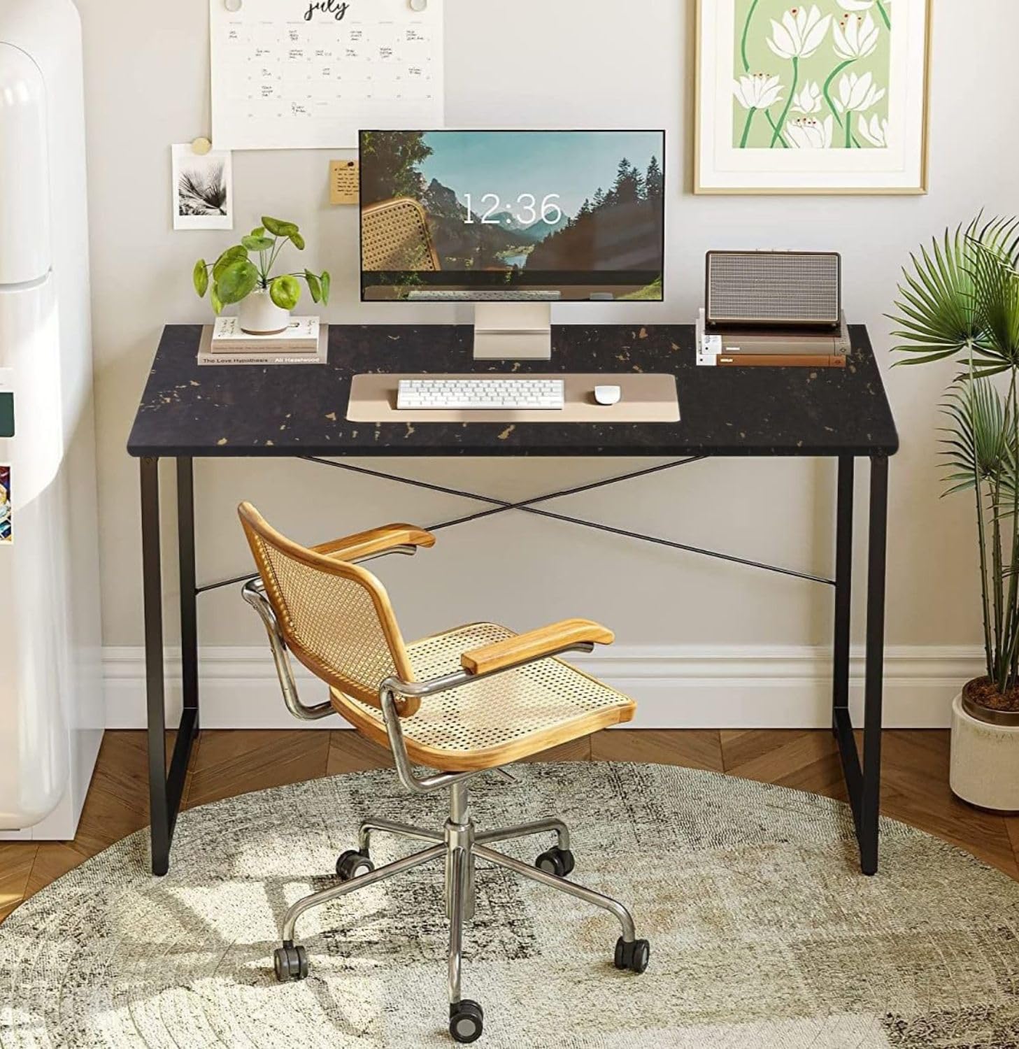 Qara Wood, Computer Table For Home Office,Study Table, (36X24) Inch,Study Table, Computer Desktop,Laptop Table,Office Desk,Works
