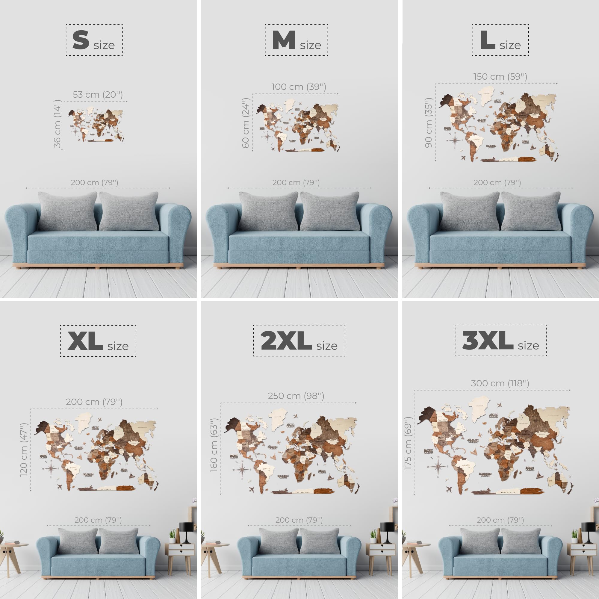 Enjoy The Wood 3D Wood World Map Wall Art Large Wood Wall D  Cor Housewarming Gift Idea Wood Wall Art World Travel Map For Home