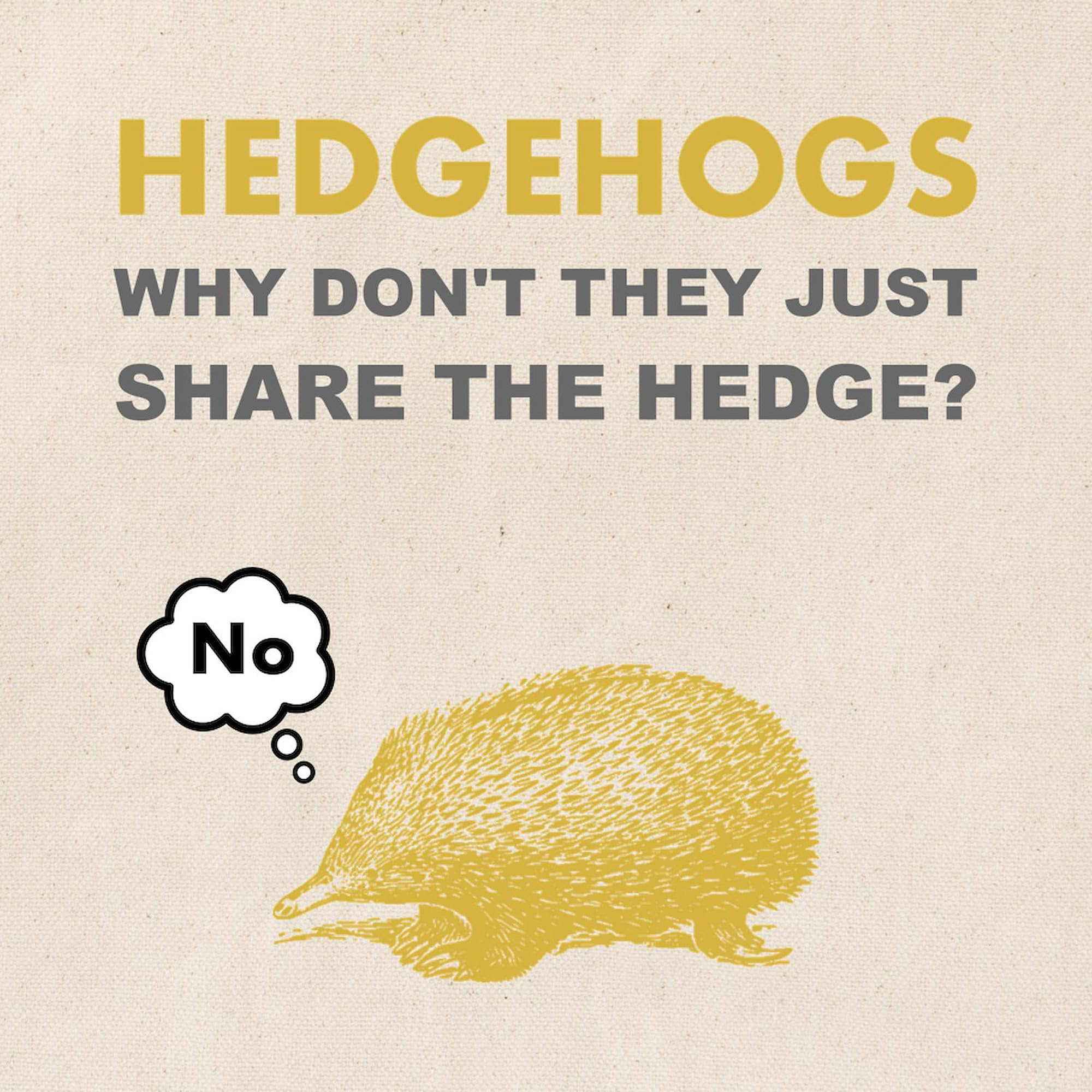 Cafepress Hedgehogs Tote Bag Natural Canvas Tote Bag, Reusable Shopping Bag