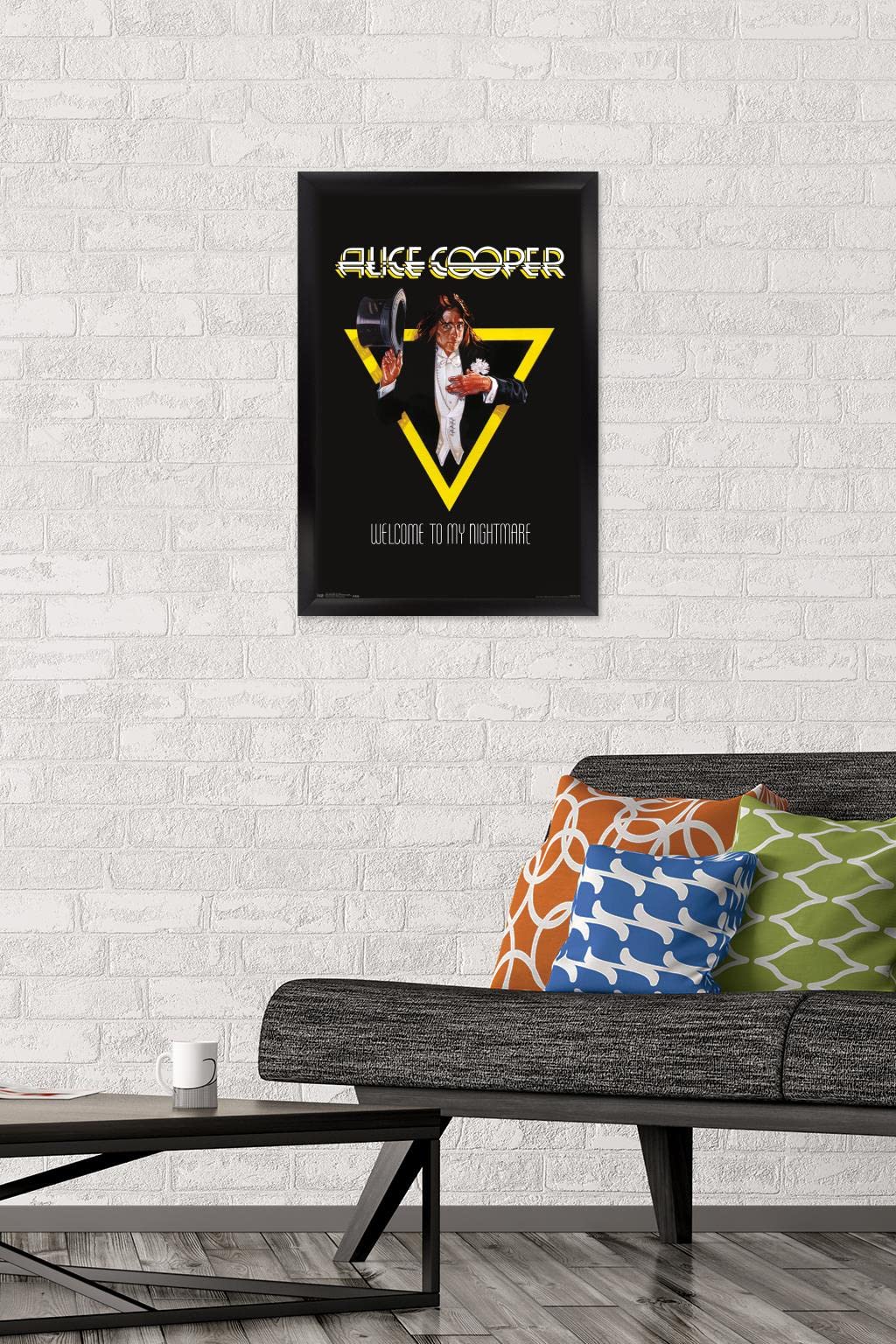 Trends International Alice Cooper - Welcome Wall Poster, 14.725'' X 22.375'', Black Framed Version