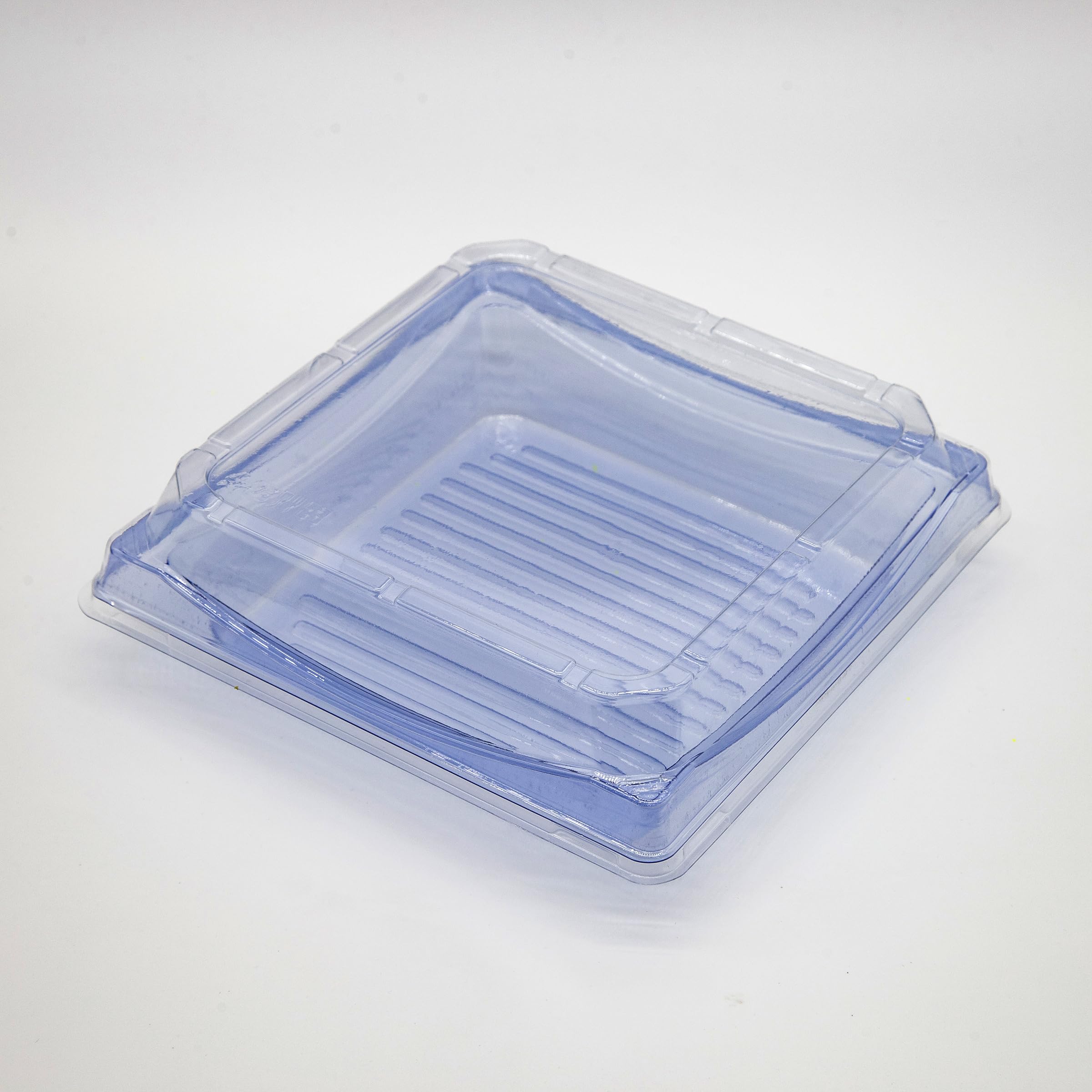TogoTainer | 300/Pack Heavy Duty Togo Square Sushi Container With Lid Food Serving Trays Take Out Salad Bowl 7.32 x 7.32 inch