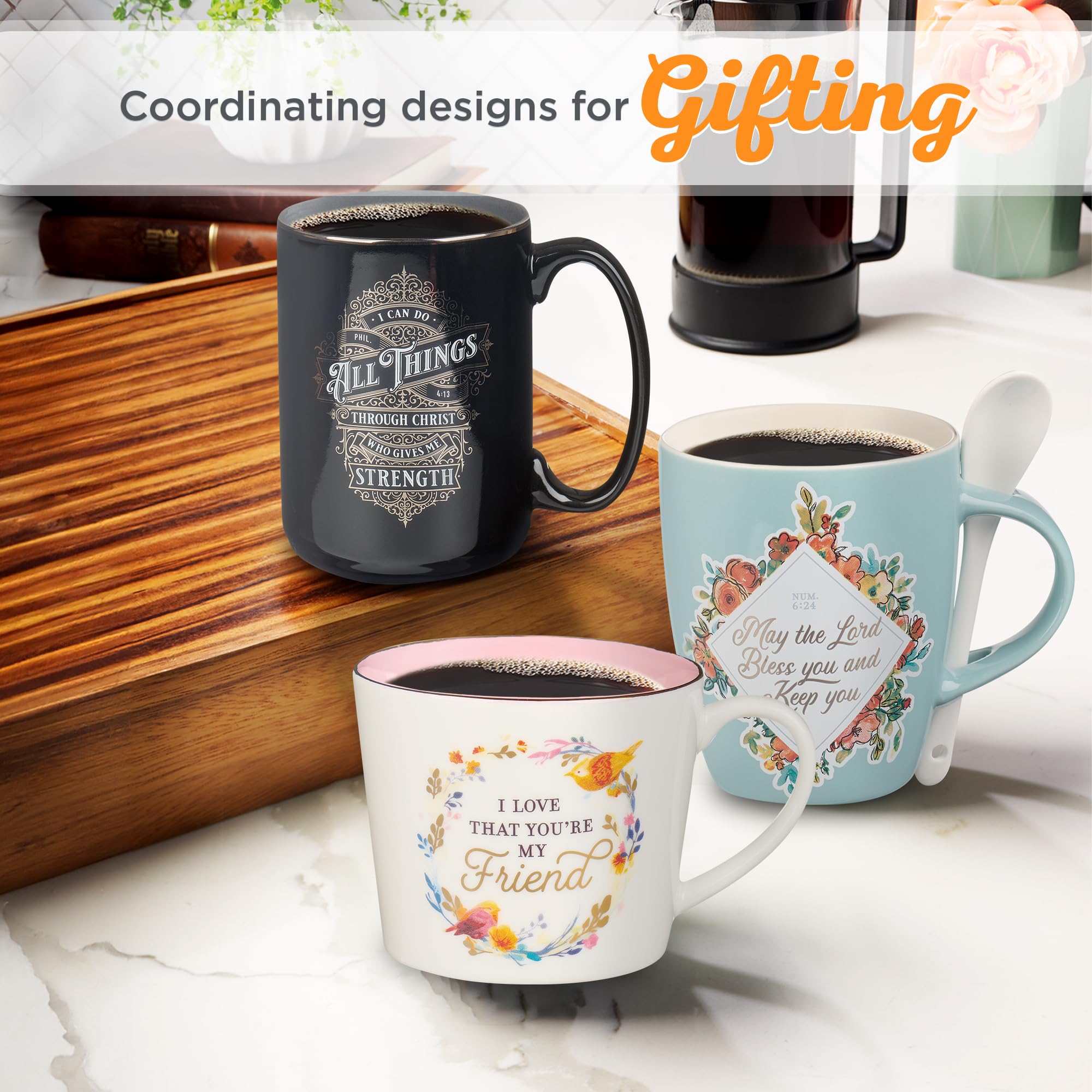 Christian Art Gifts Large Ceramic Bible Verse Coffee & Tea Mug For Men: I Can Do All Things - Phil. 4:13 Inspirational Scripture