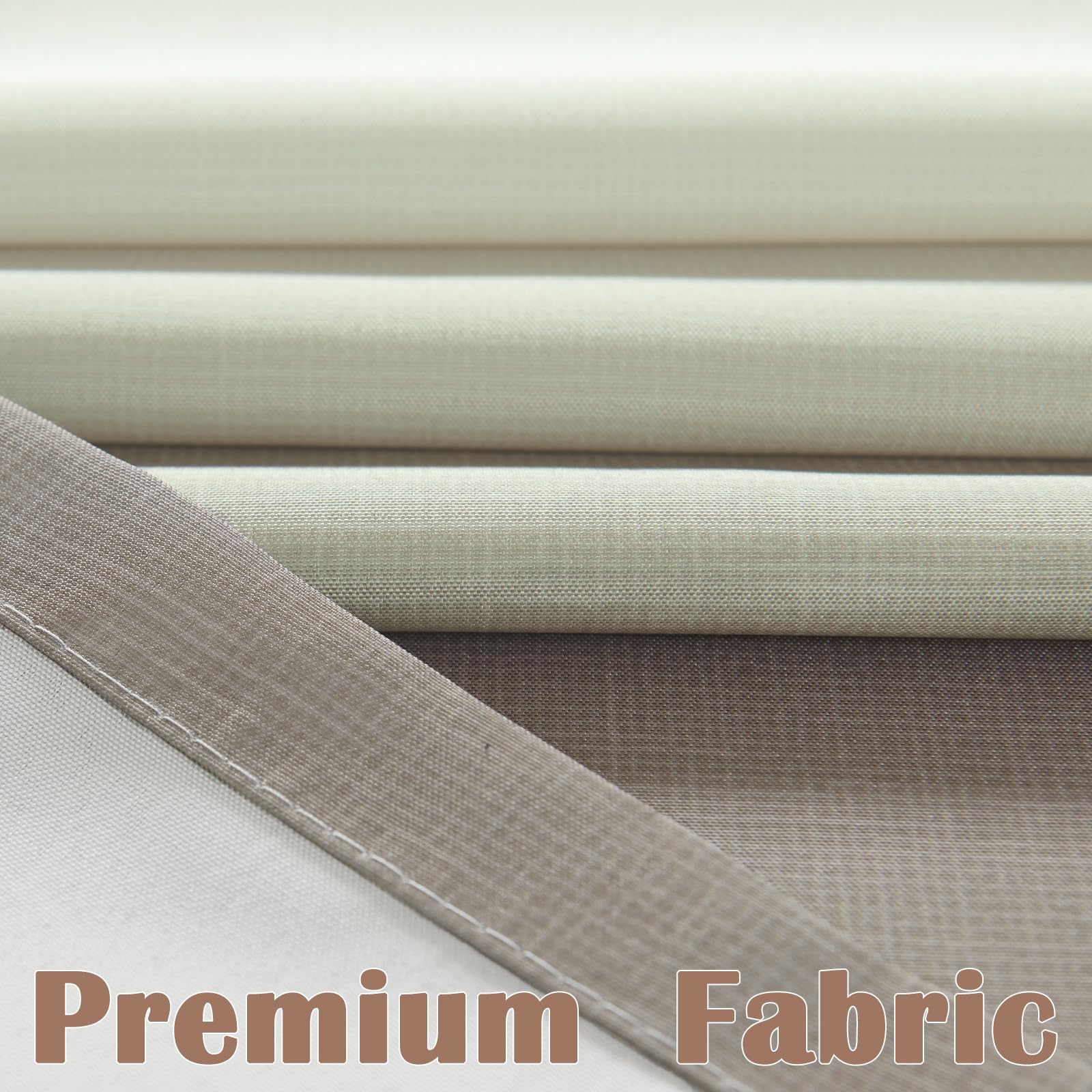 Jinchan Ombre Wood Taupe Striped Shower Curtain Waterproof Fabric Shower Curtains For Bathroom Gradual Color Minimalist Design M
