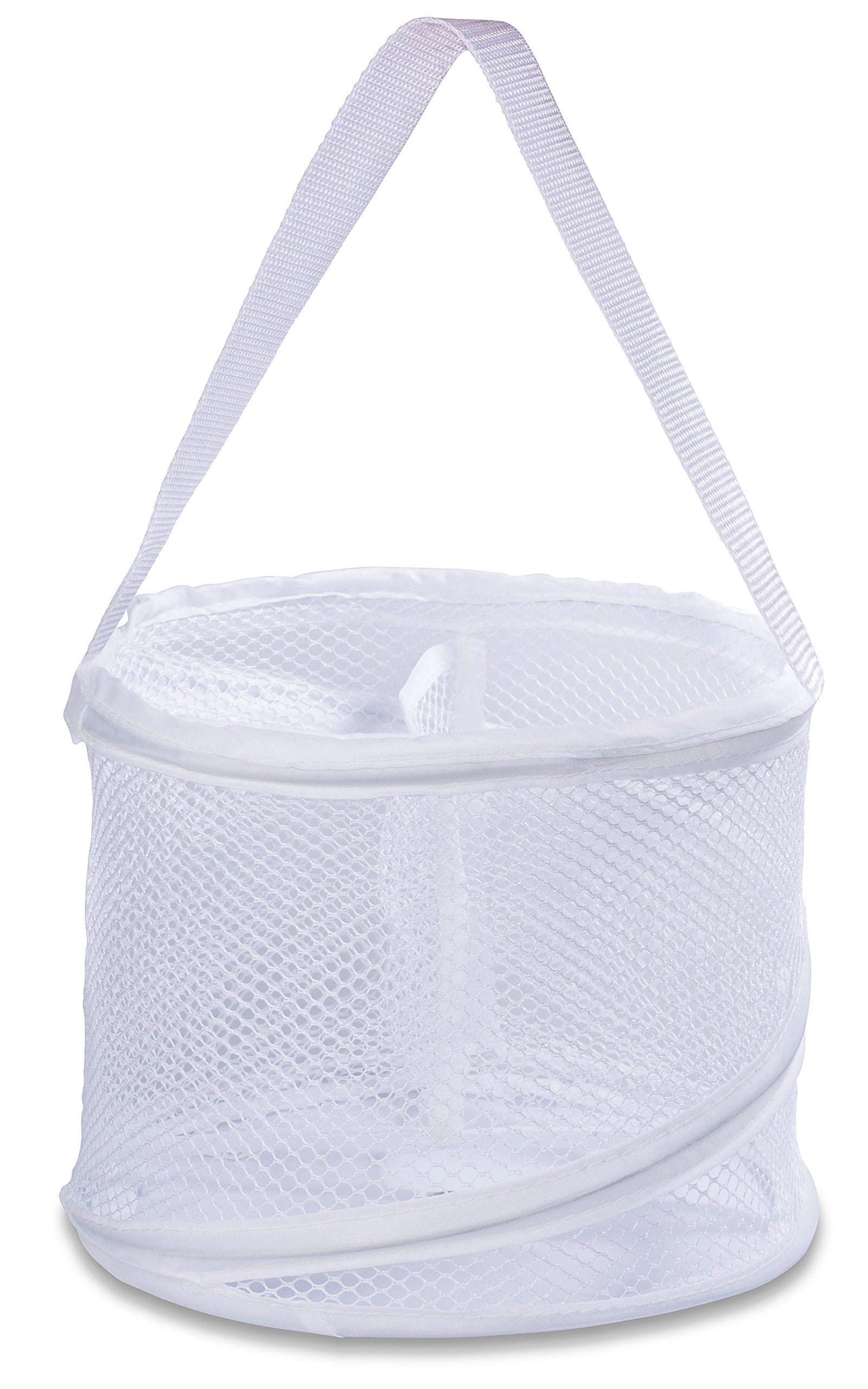 Foldable Shower Caddy - Collapsible, Portable, Drainage Hole, Carry Handle, Large Compartments. Great Organizer For Camp, Travel