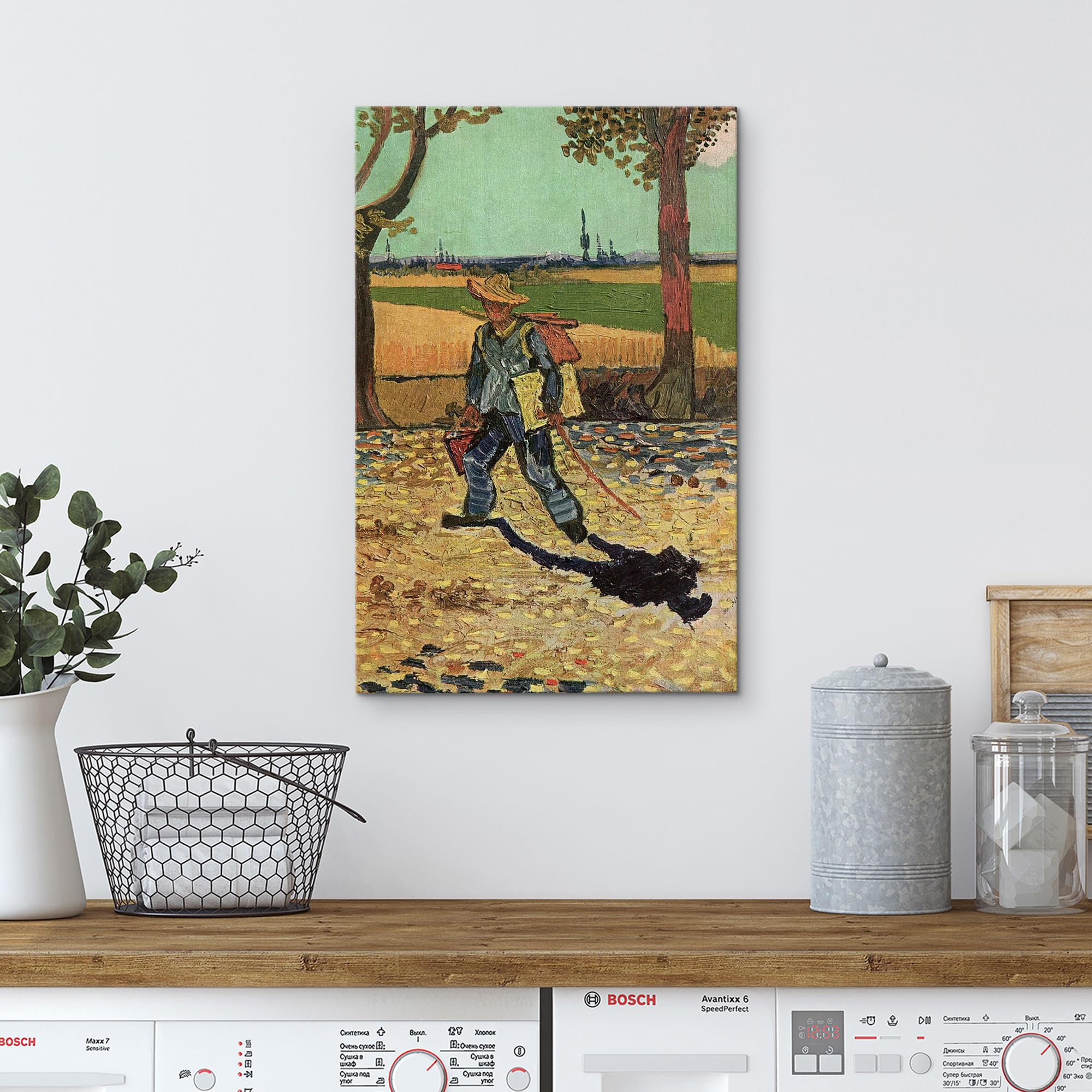 Wall26 Canvas Print Wall Art Self Portrait Tarascon Road By Vincent Van Gogh Classic Historic Illustrations Fine Art Decorative