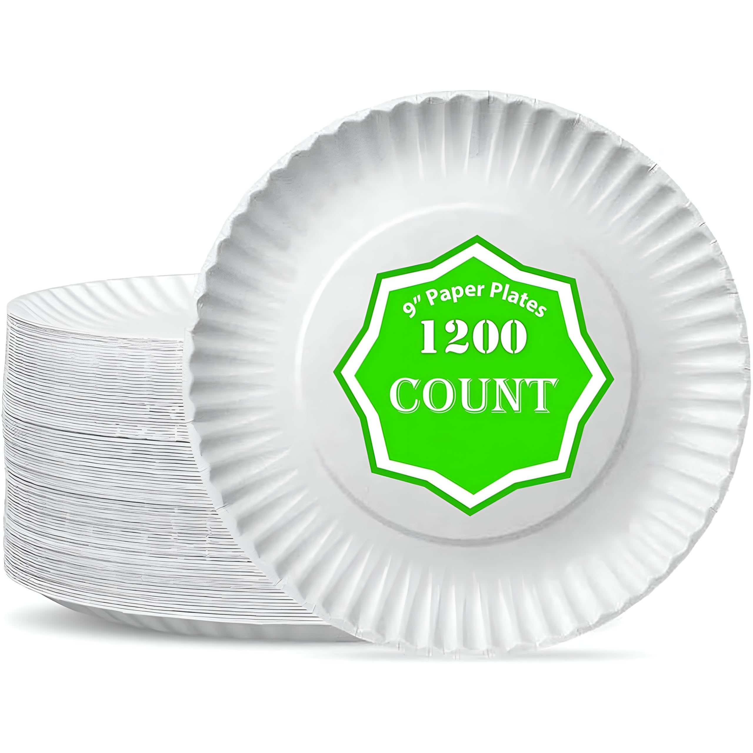 Perfect Stix 9'' Paper Plates- Case Of 1,200Ct