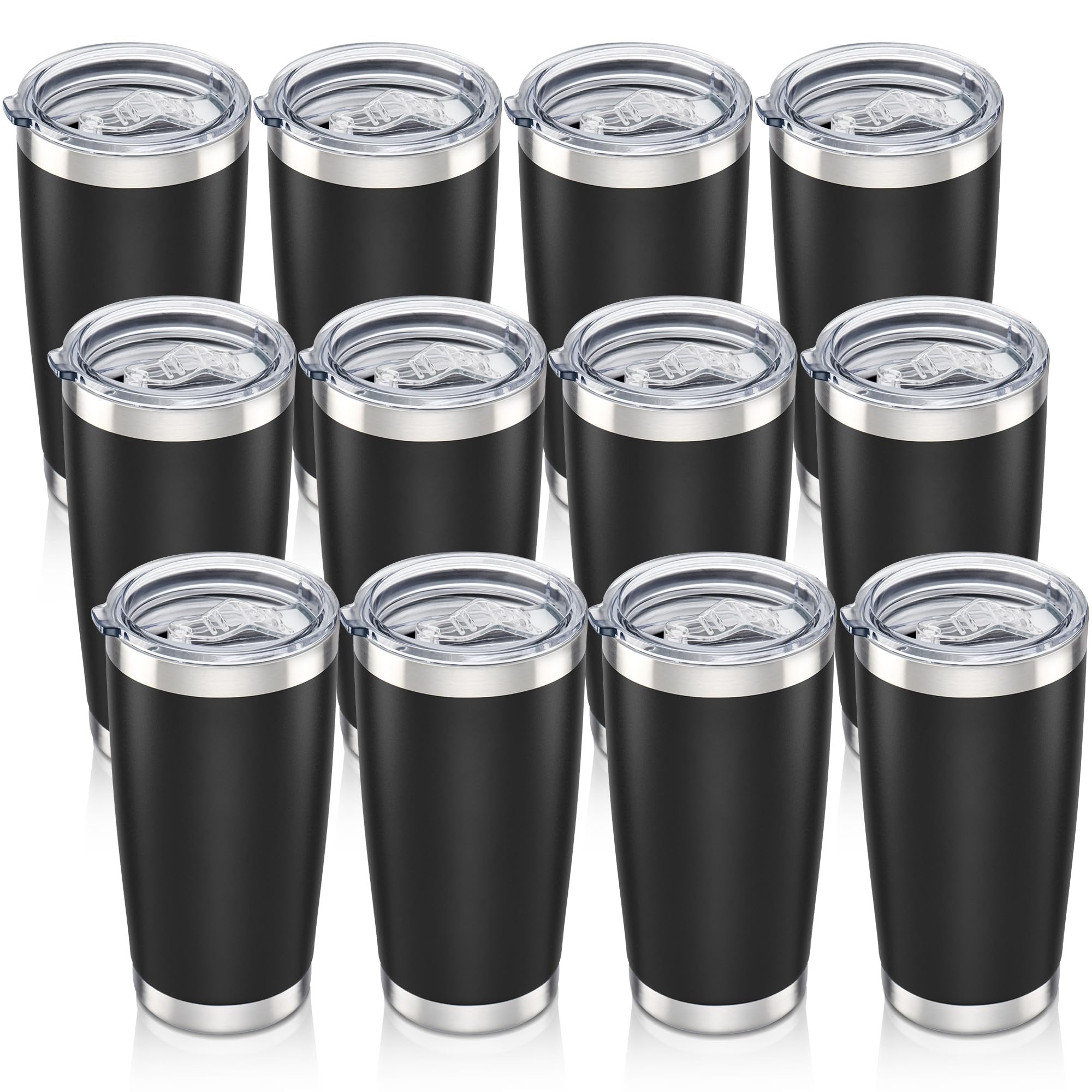 Orebigo 20 oz Tumbler with Lid Stainless Steel Insulated Tumblers Bulk Double Wall Vacuum Cups Powder Coated Travel Mug Keep Dri