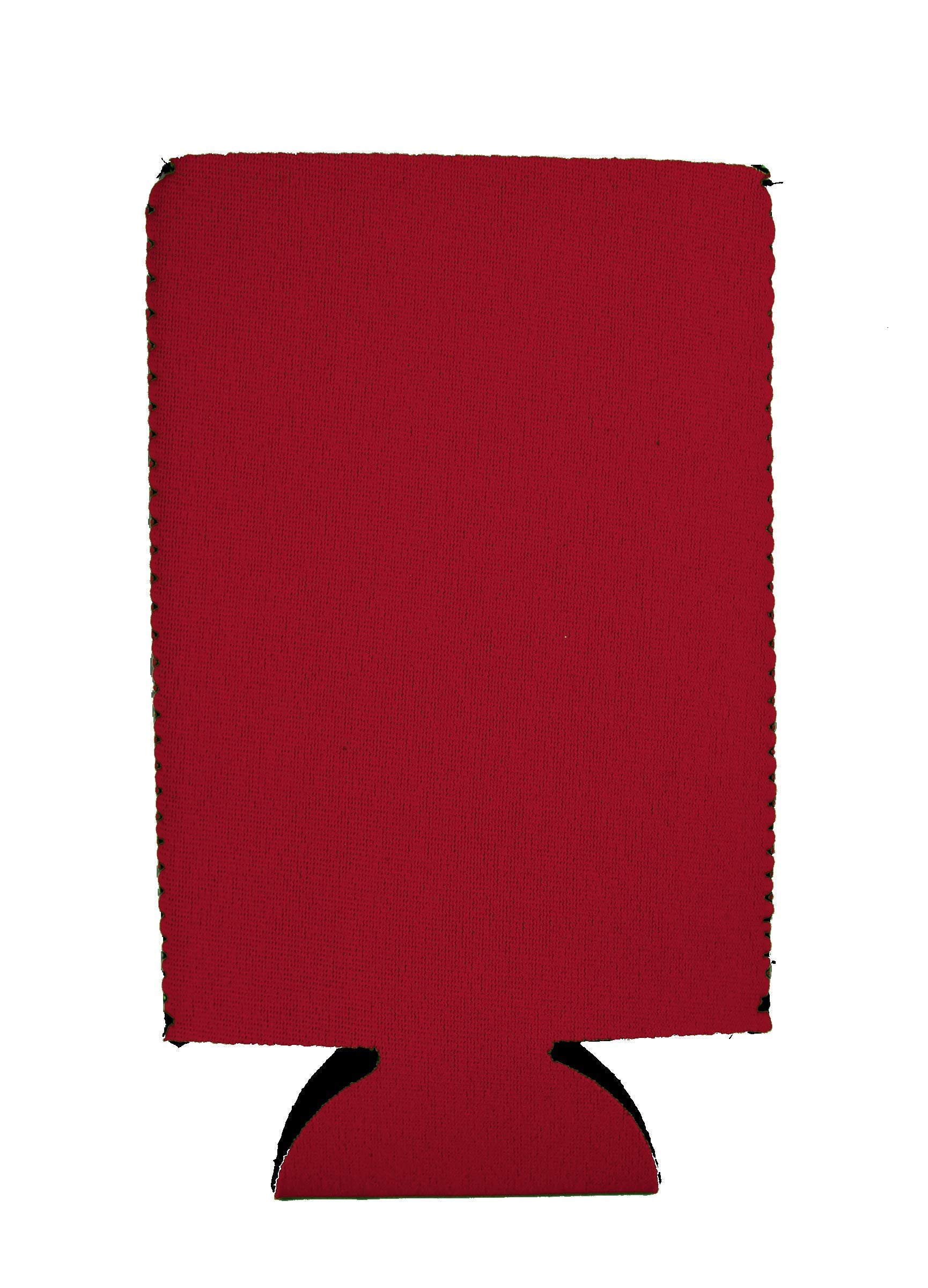 Blank Neoprene 16 Oz. Can Coolie (4 Pack, Red)