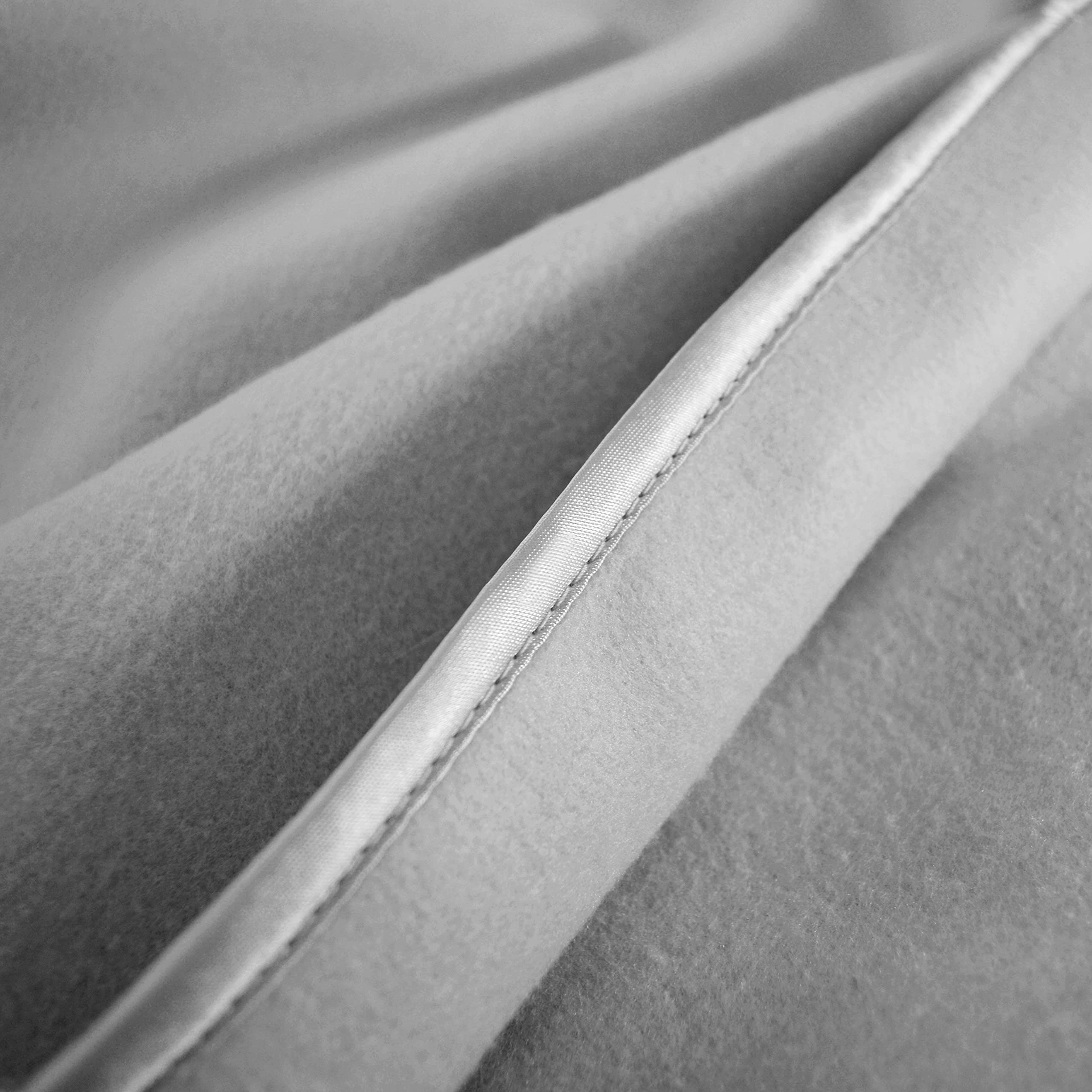 American Baby Company 2 Piece Fleece Blankets, Gray And White, 30 X 30, For Boys And Girls