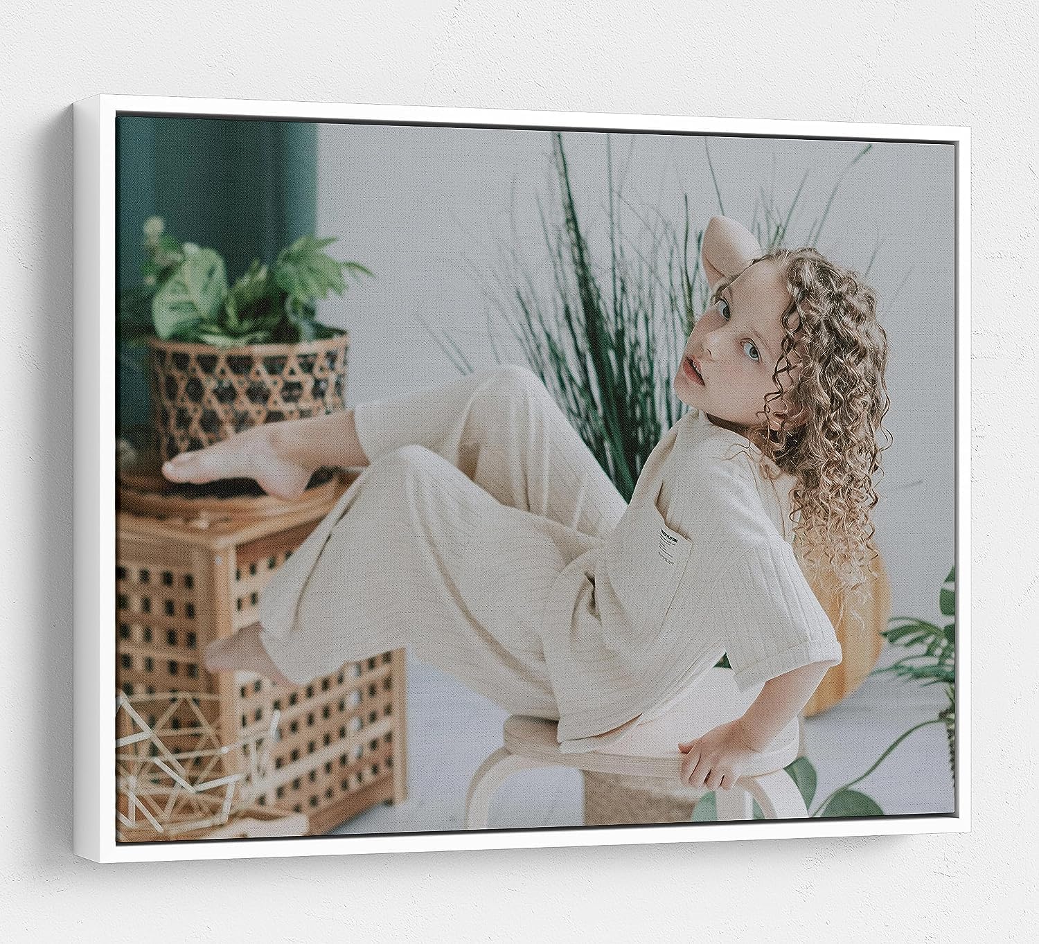 Personalized Custom Canvas Prints: Photo On Canvas (White 24X36) Transform Your Photos Into Stunning Framed Wall Art Digitally P