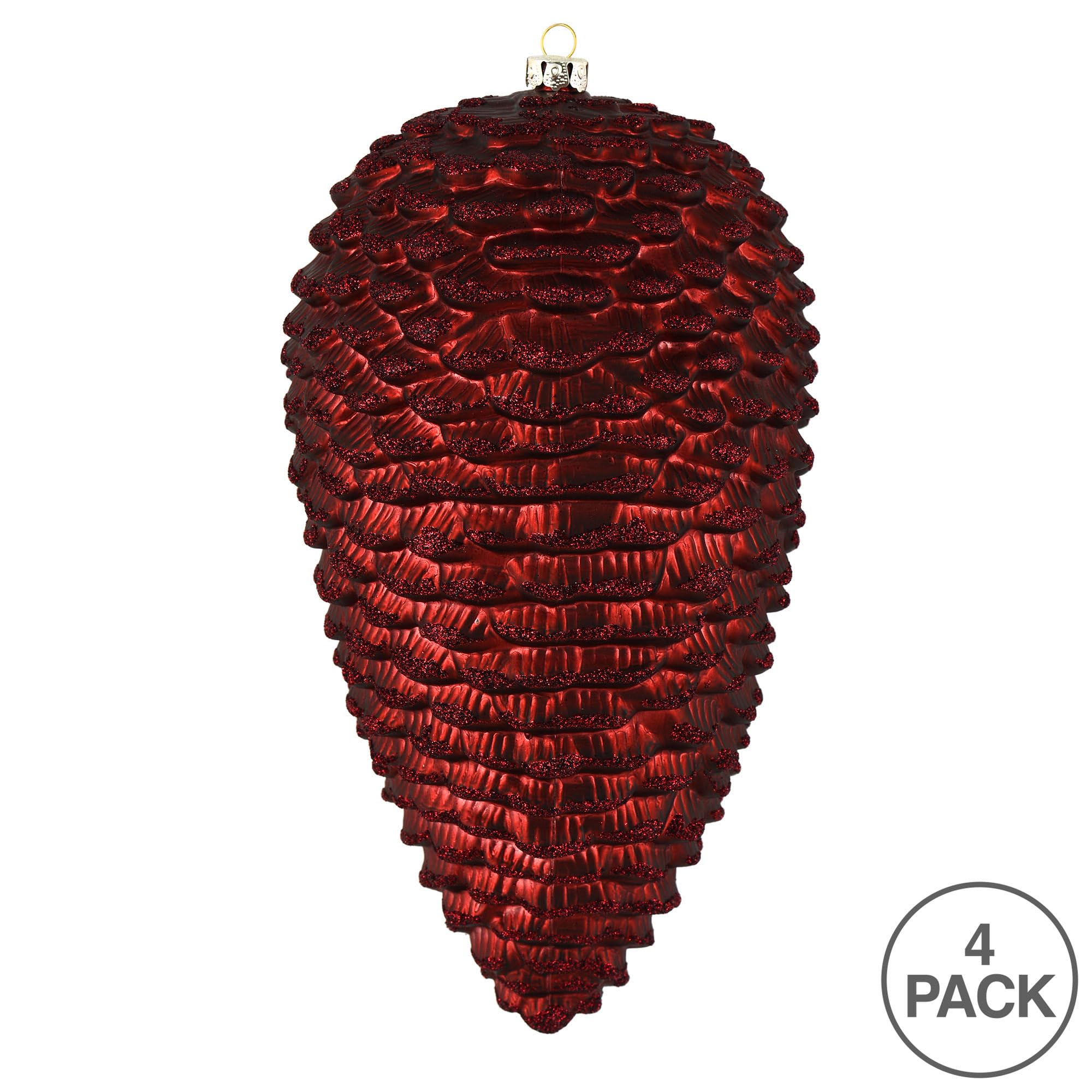 Vickerman Burgundy Pinecone Ornament