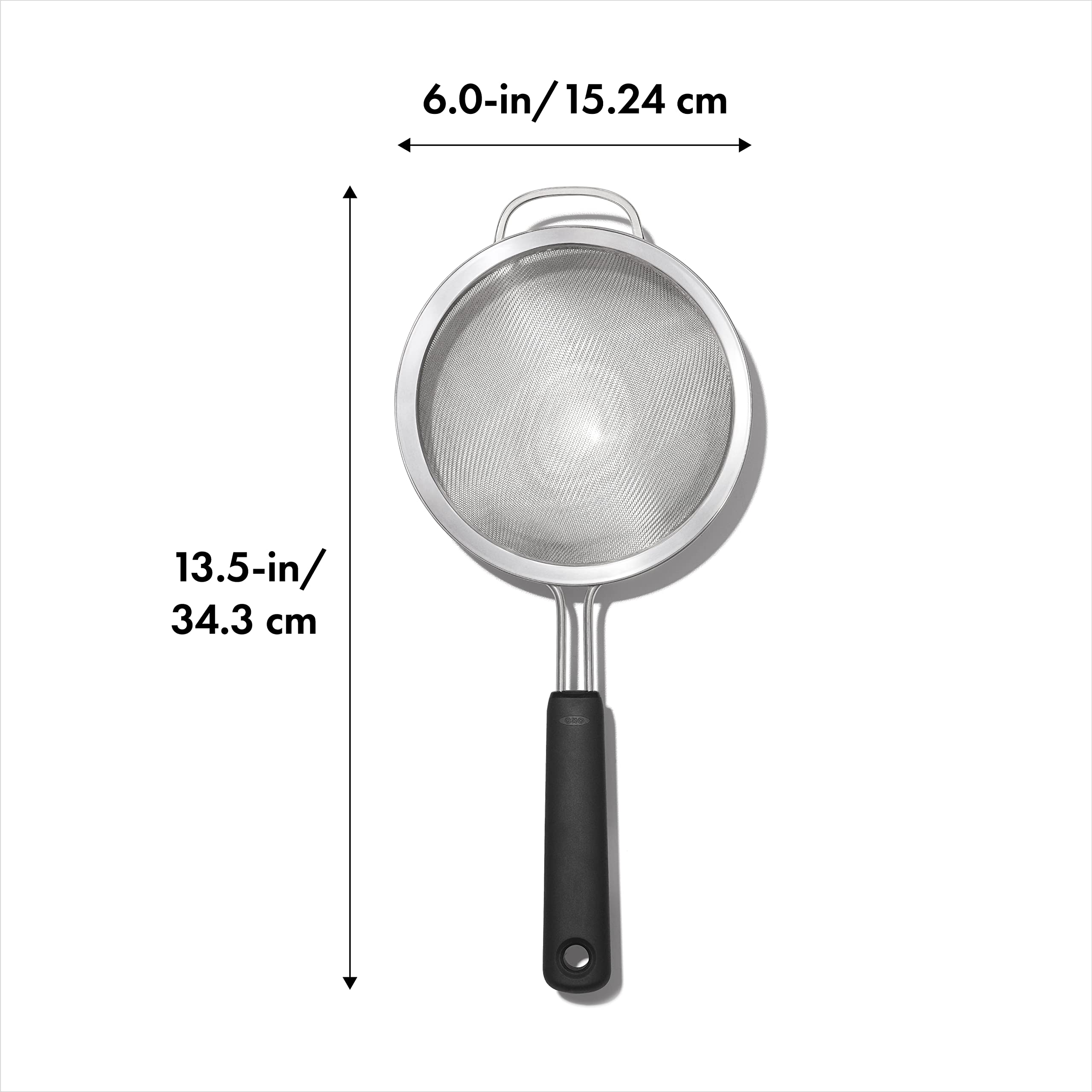 OXO Good Grips 6-in Double Rod Strainer   Black