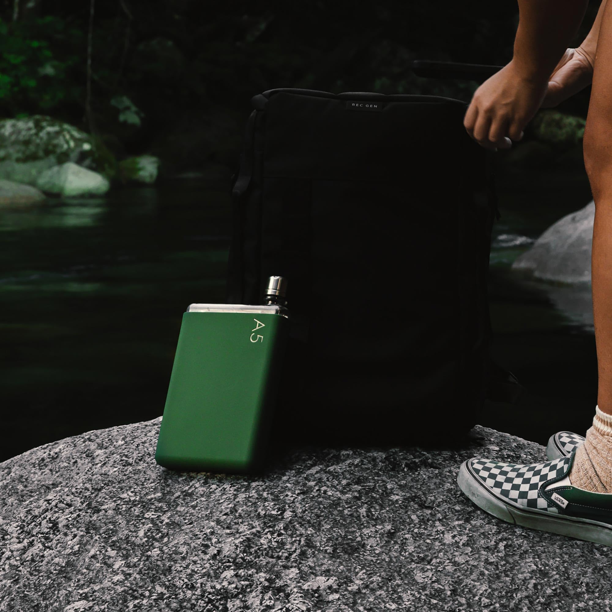 Memobottle A5 Silicone Sleeves | Protect & Preserve With Colorful Personality | Dust Free Coating - Moss Green (Sleeve Only)