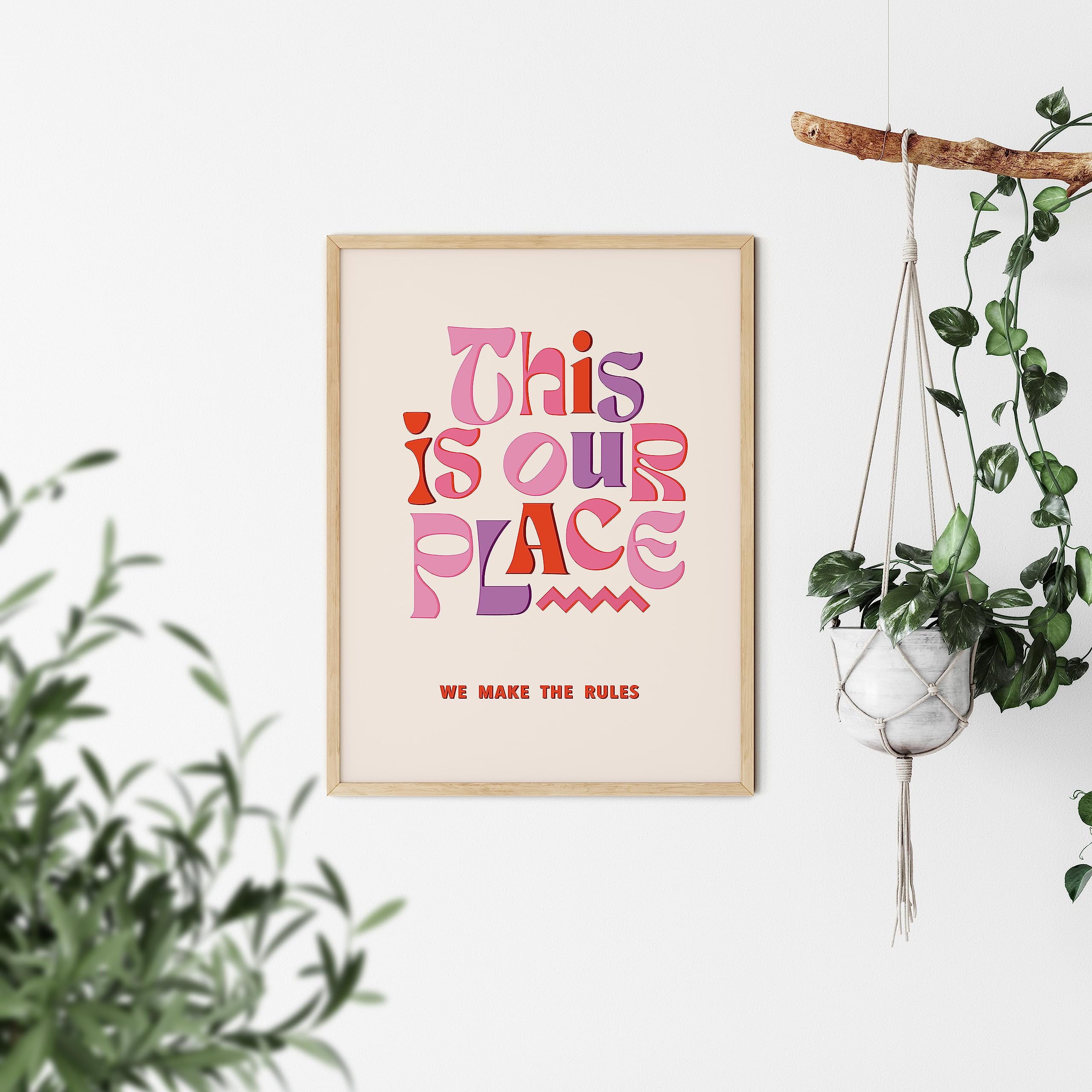 Twodays Taylor Room Decor Aesthetic, Lyrics Poster For Bedroom, This Is Our Place Prints, Music Art Wall Decor For Girls, Large