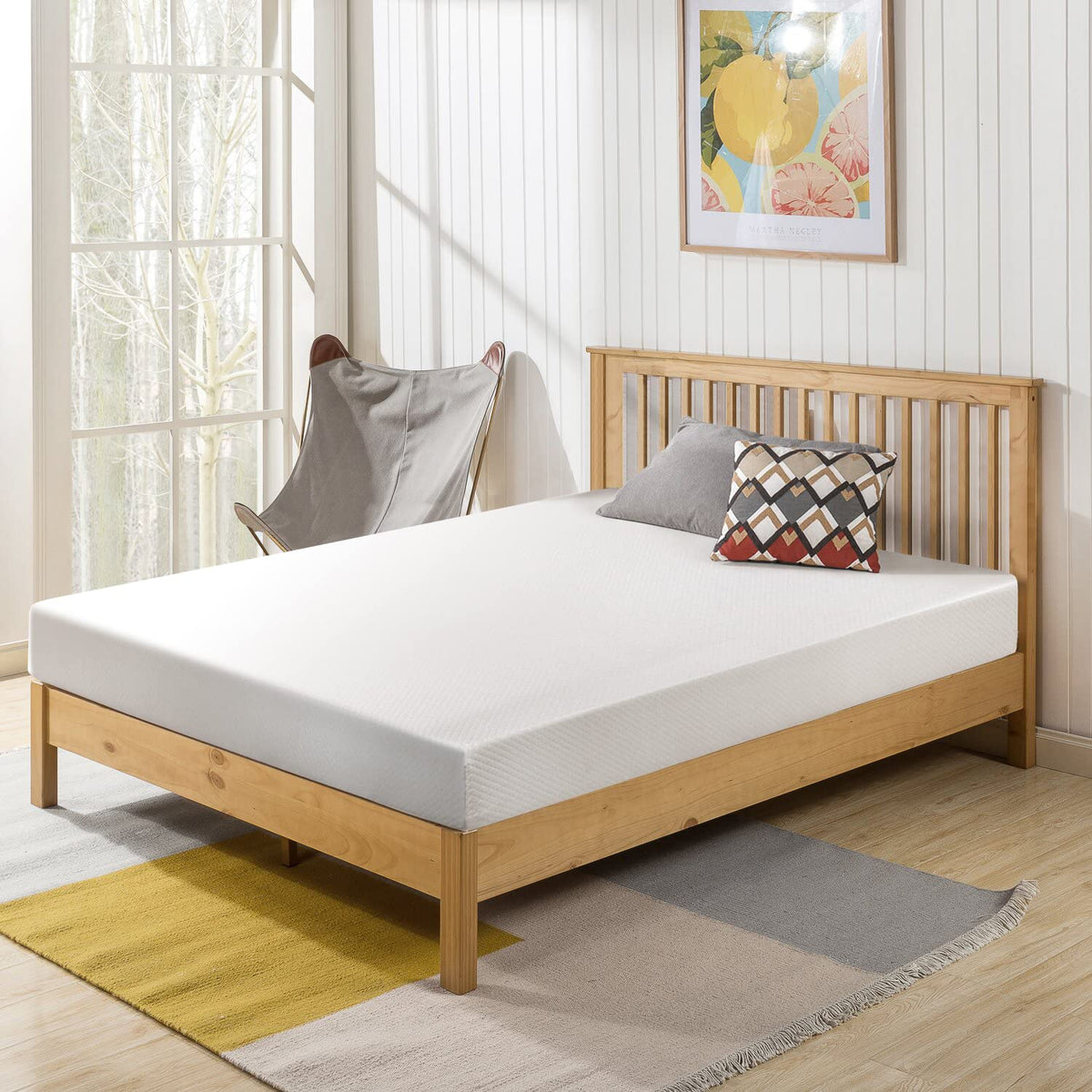 Paylesshere 6 Inch Full Gel Memory Foam Mattress Fiberglass Free/Certipur-Us Certified/Bed-In-A-Box/Cool Sleep & Comfy Support