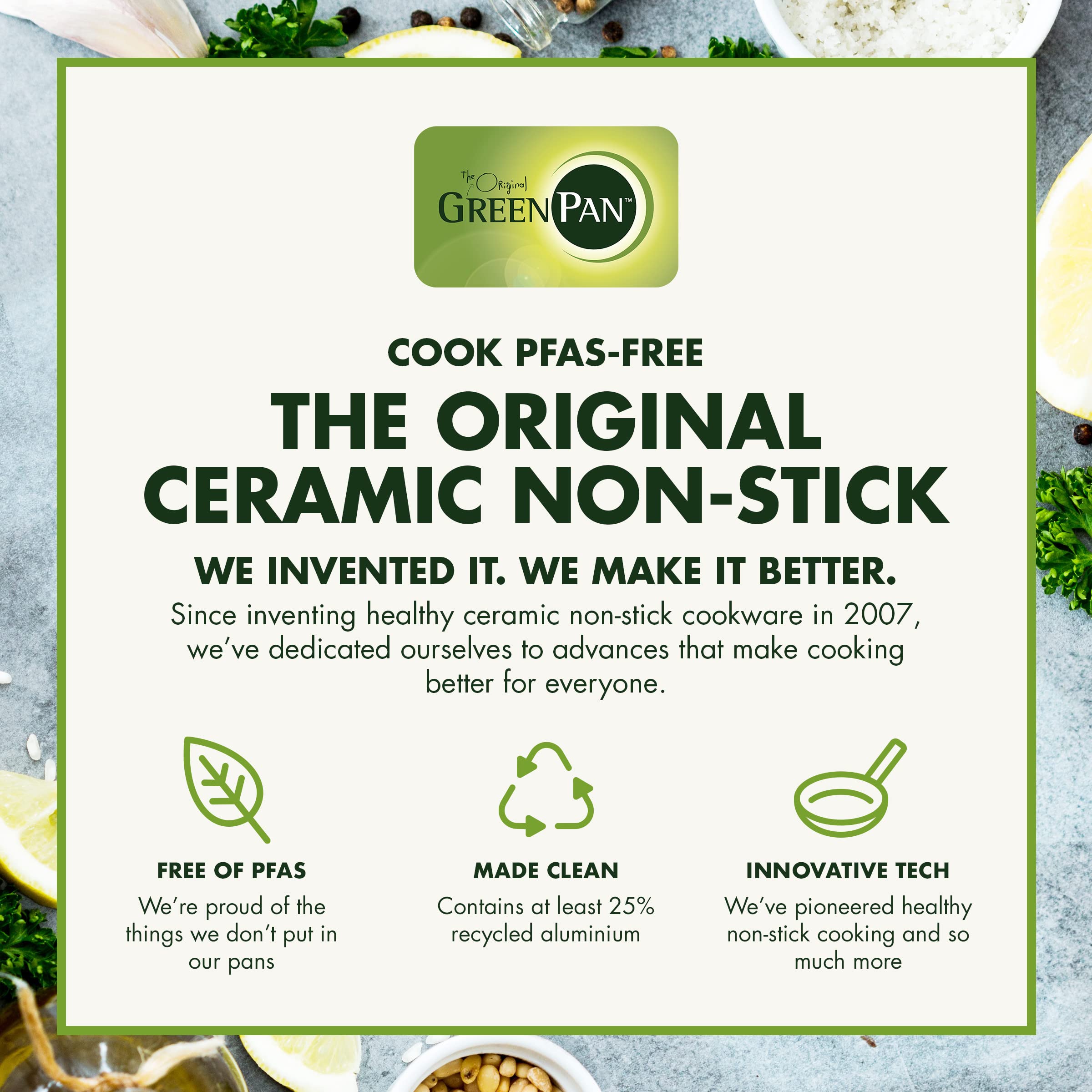 Greenpan Valencia Pro Hard Anodized Healthy Ceramic Nonstick 11'' Frying Pan Skillet, Pfas-Free, Induction, Dishwasher Safe, Ove