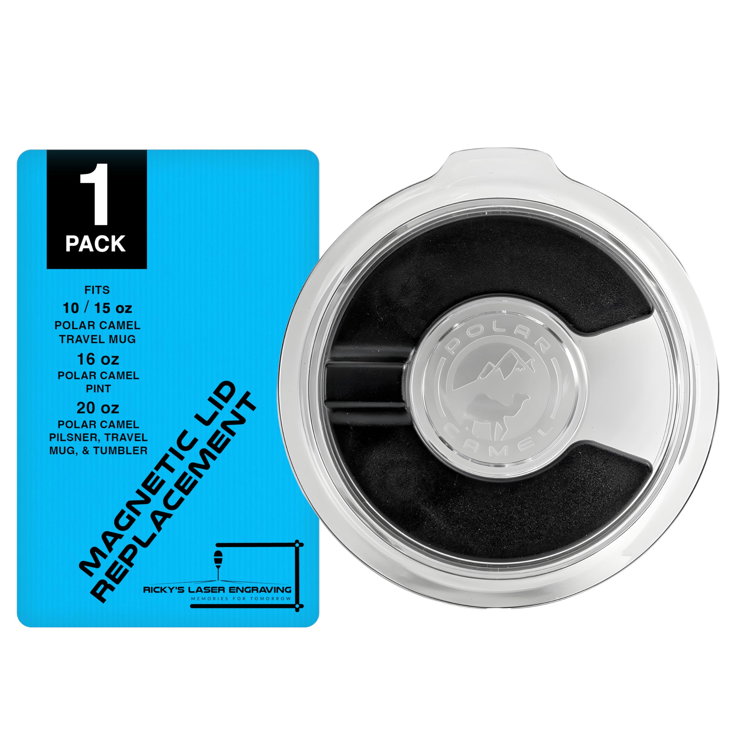 Polar Camel Replacement Lid (10, 15, 16, 20 Tumblers & 20 Oz. Pilsners, Magnetic Lid (1-Pack))