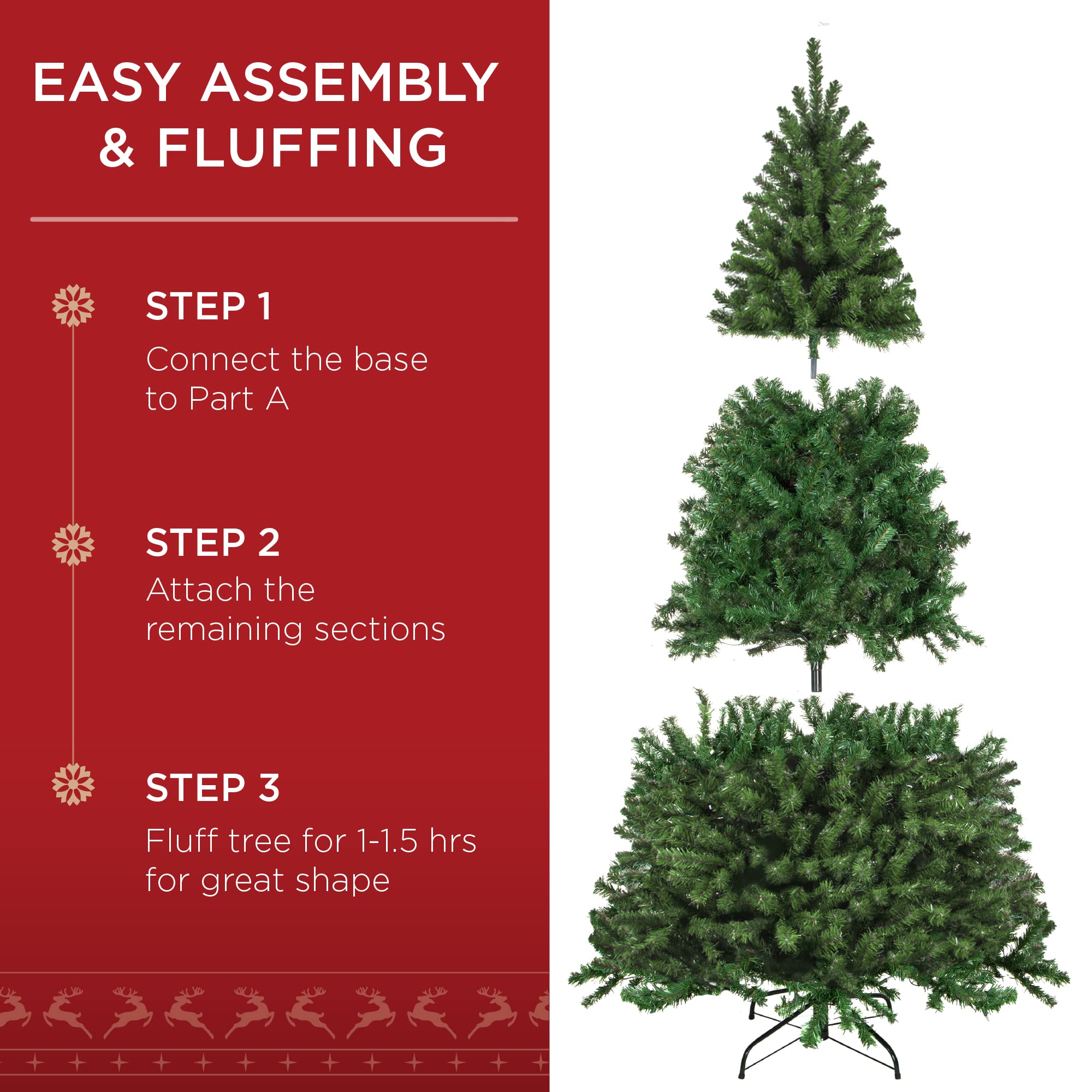 Best Choice Products 9ft Pre-Lit Spruce Artificial Holiday Christmas Tree for Home, Office, Party Decoration w/ 900 Incandescent