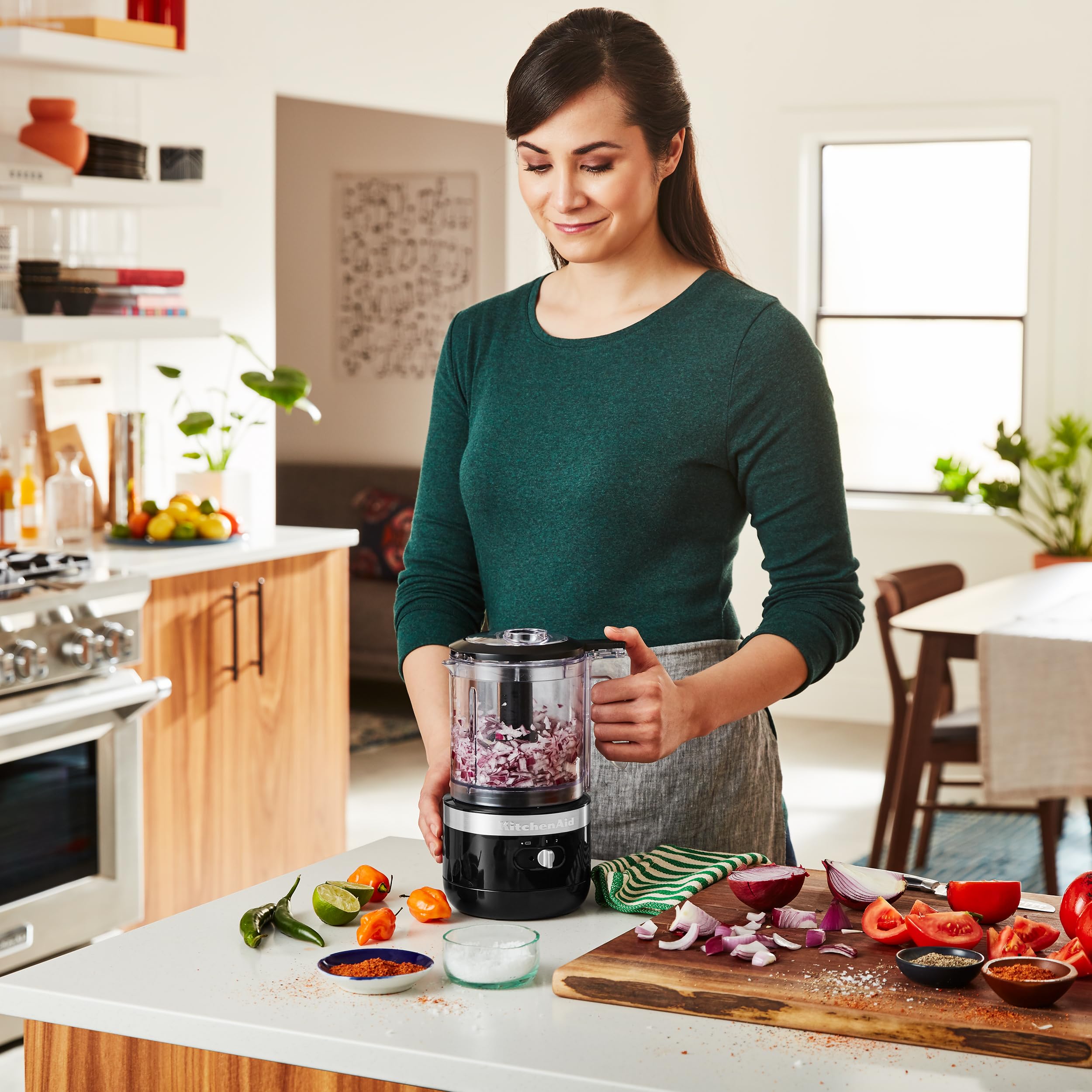 KitchenAid 5 Cup Food Chopper Cordless KFCB519OB, Onyx Black