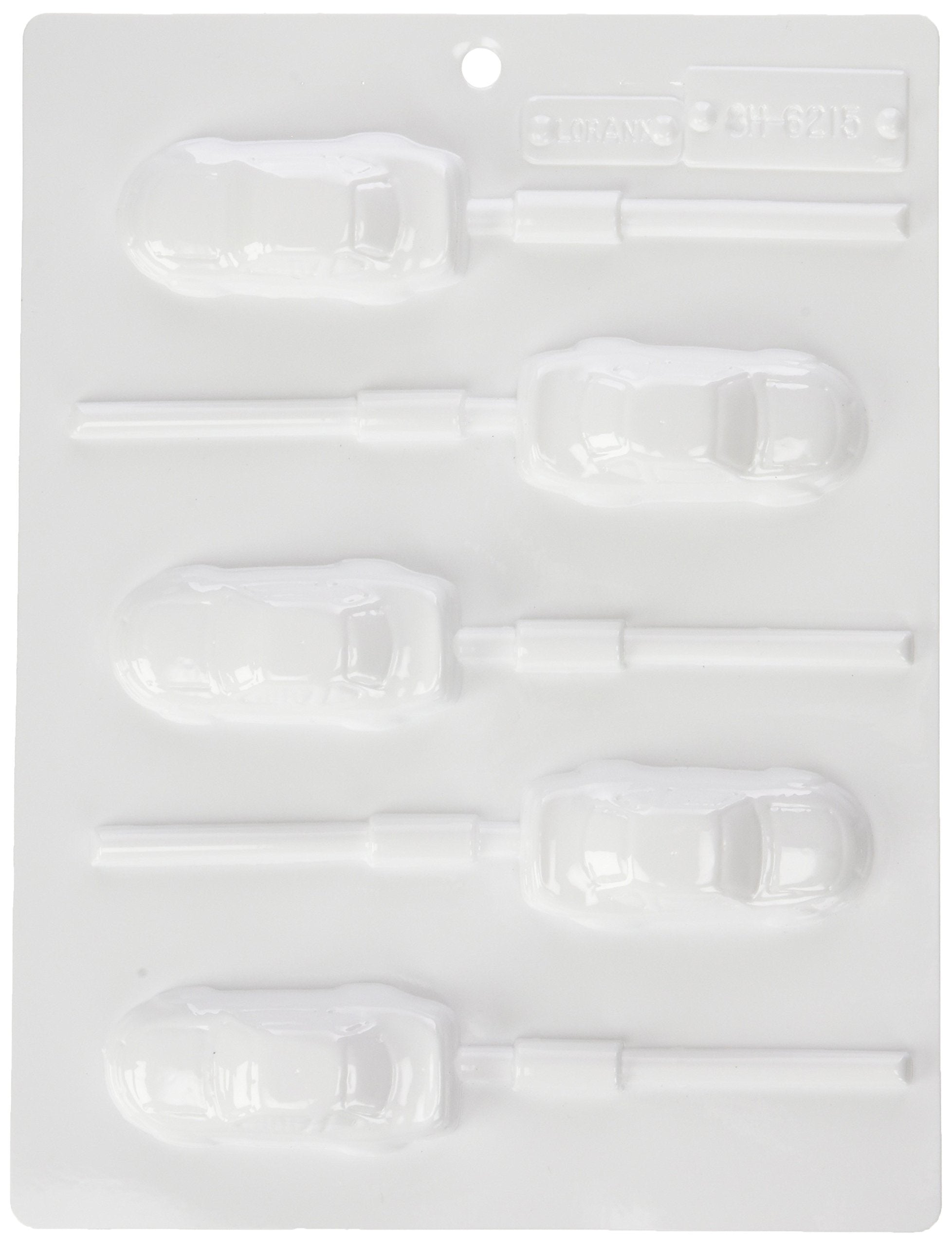 Lorann Race Cars Lollipop Sheet Mold