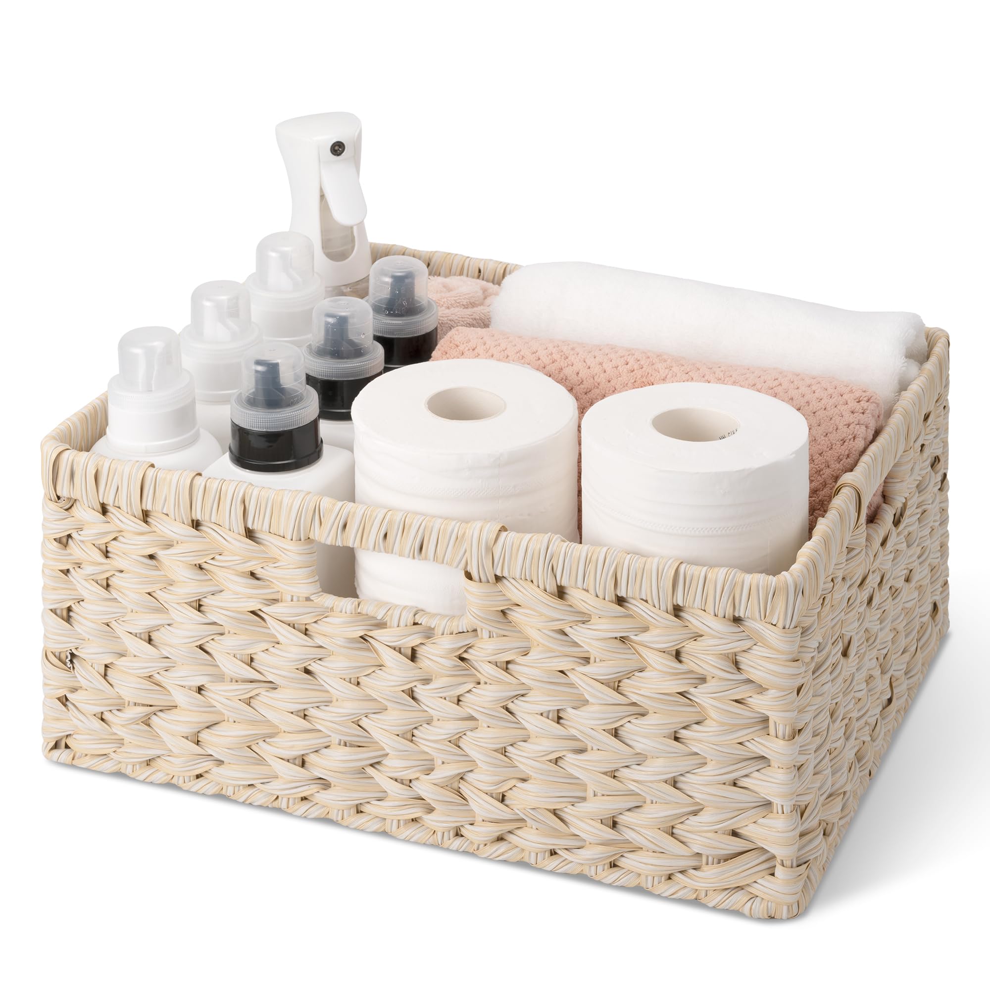 Granny Says Basket For Organizing, Wicker Storage Baskets For Shelves, Woven Baskets For Storage, Waterproof Shelf Baskets For L