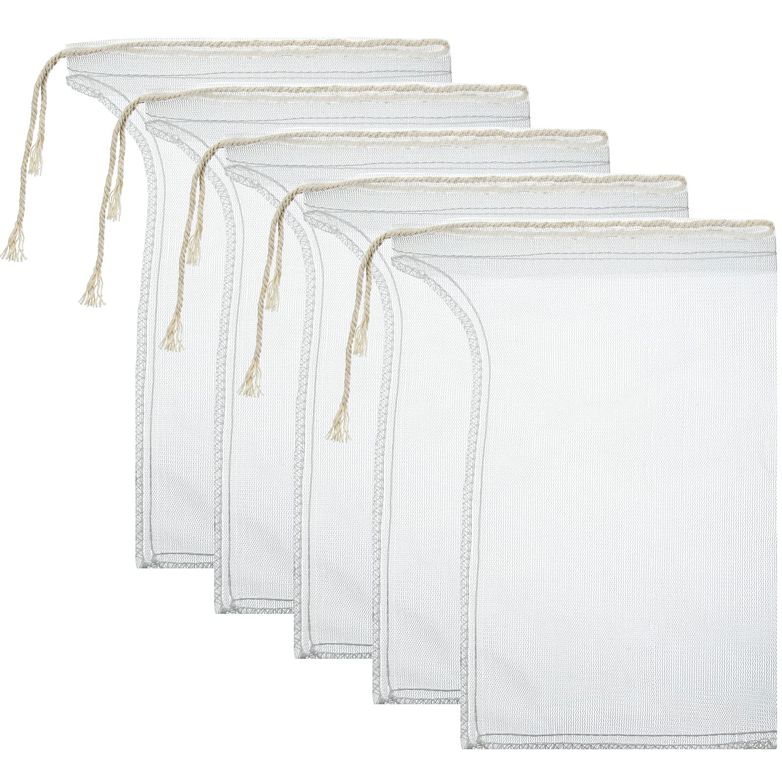 Compost Tea Bag, Pump Strainer Bag With Drawstring, Mesh Filter Bag, 600 M For Prevents Clogging During The Straining Process (5