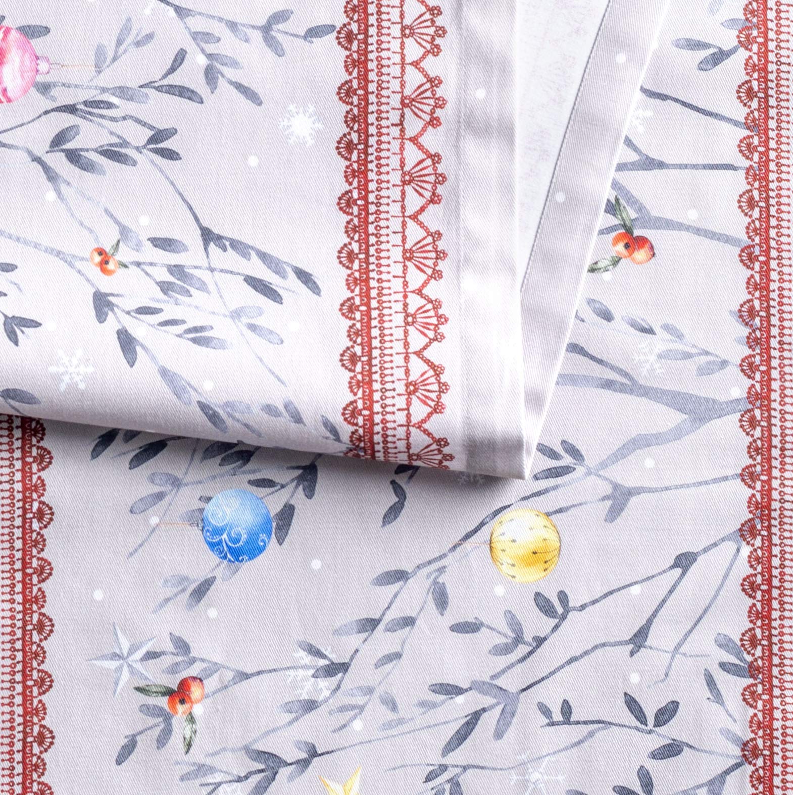 Maison D' Hermine Tablerunners 100% Cotton Decorative Tablerunner Table Cover, Holiday, Dinner & Dining, Fairy Christmas (Single