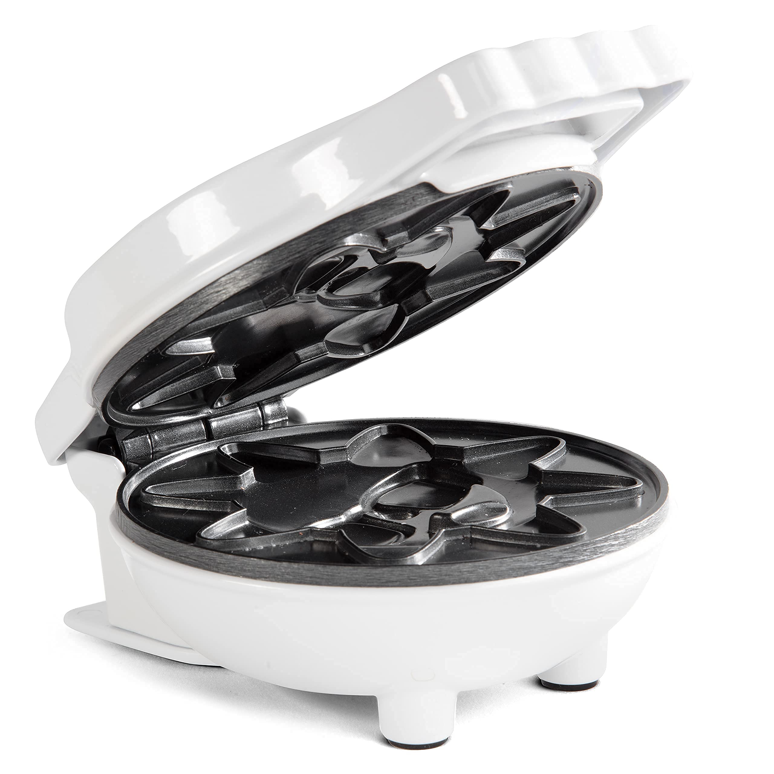 Rise & Shine Mini Sun Waffle Maker - Personal-Sized 4'' Sunshine Smile Individual Waffles For Kids, Adults- Cute Non-Stick Elect