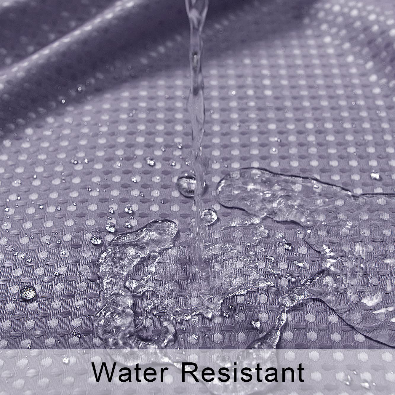 Mrs.Naturall Grey Purple Small Shower Curtain 36X72 For Bathroom Ombre White And Gray Purple Plastic Shower Curtian Liner Hooks