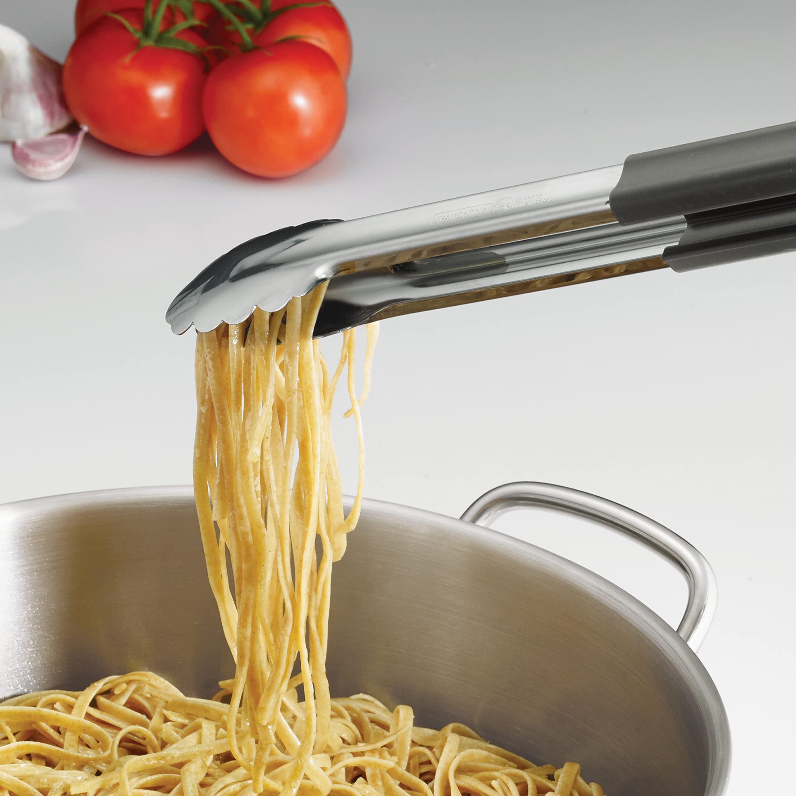 Tramontina Tongs With Silicone Grip Stainless Steel 4 Pk, 80206/538Ds