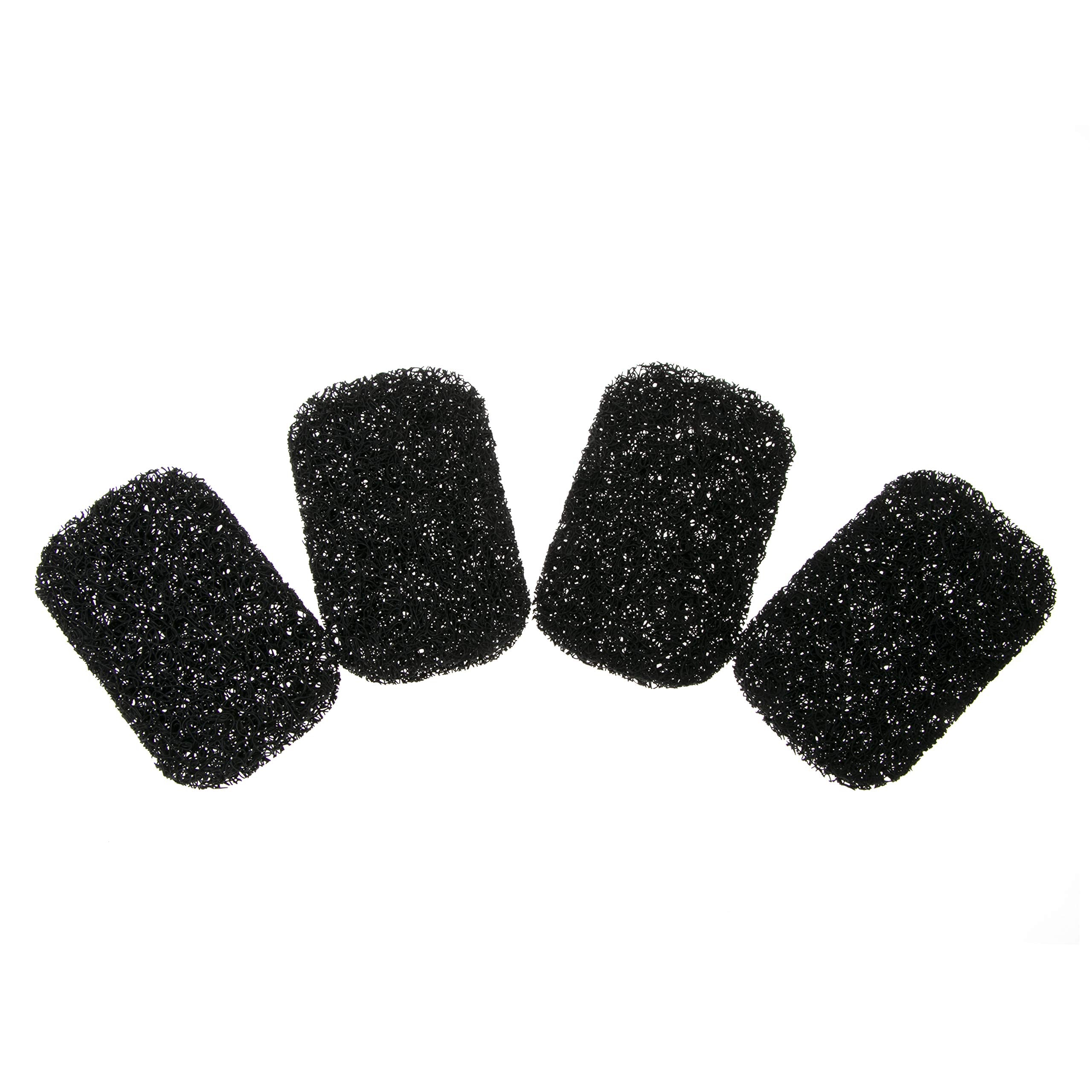 Snowkingdom 4 Pack Black Soap Saver Draining Lift Pad 2.9'' X 4.5'' Pvc Non-Bpa Non-Slip Durable