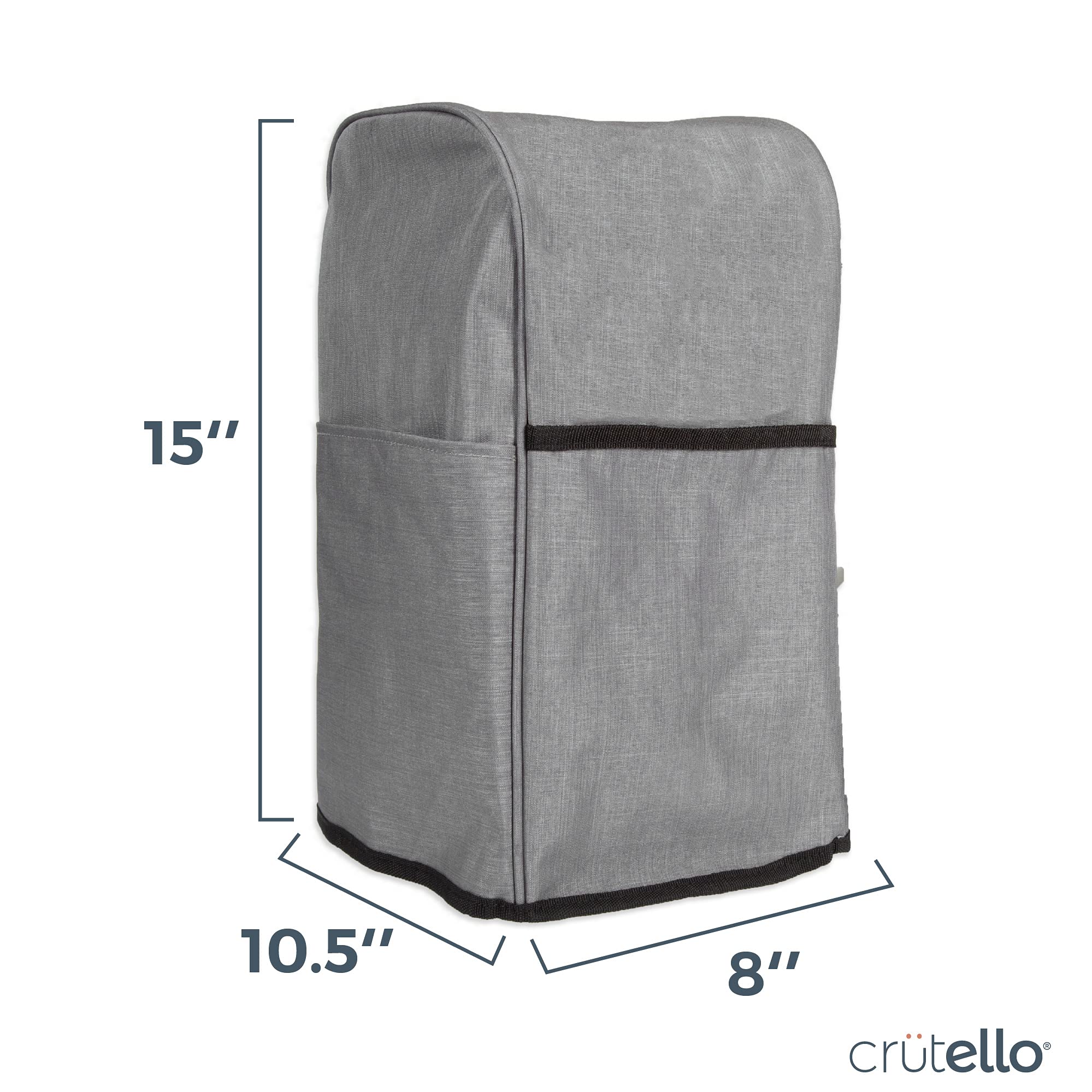 Crutello Food Processor Cover with Storage Pockets for Large Custom 11-14 Cup Processor, Food Processor 14 Cup cover, Kitchen Ap