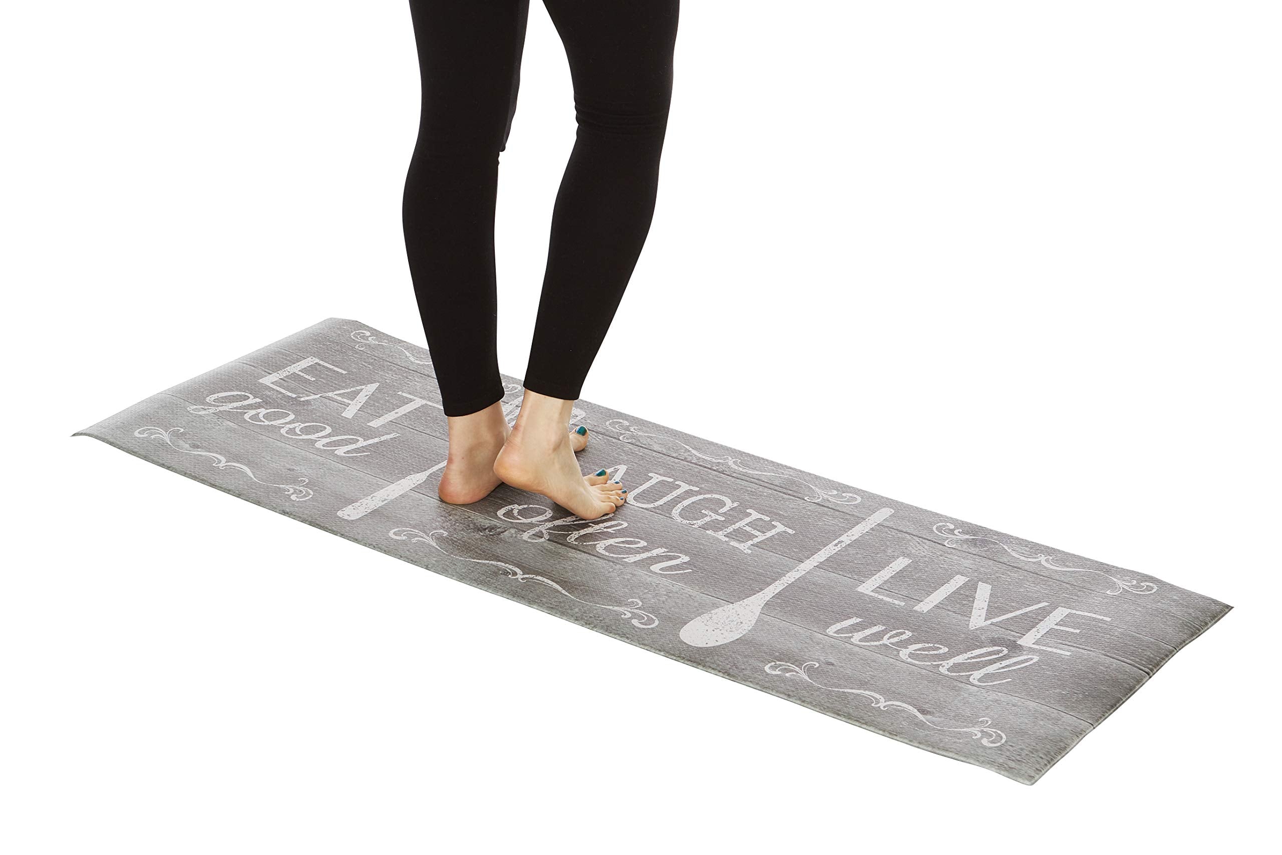 J&V Textiles Kitchen Mat Cushioned Anti Fatigue Floor Mat,19.6''X55'', Thick Non Slip Waterproof Kitchen Rugs And Mats, Standing