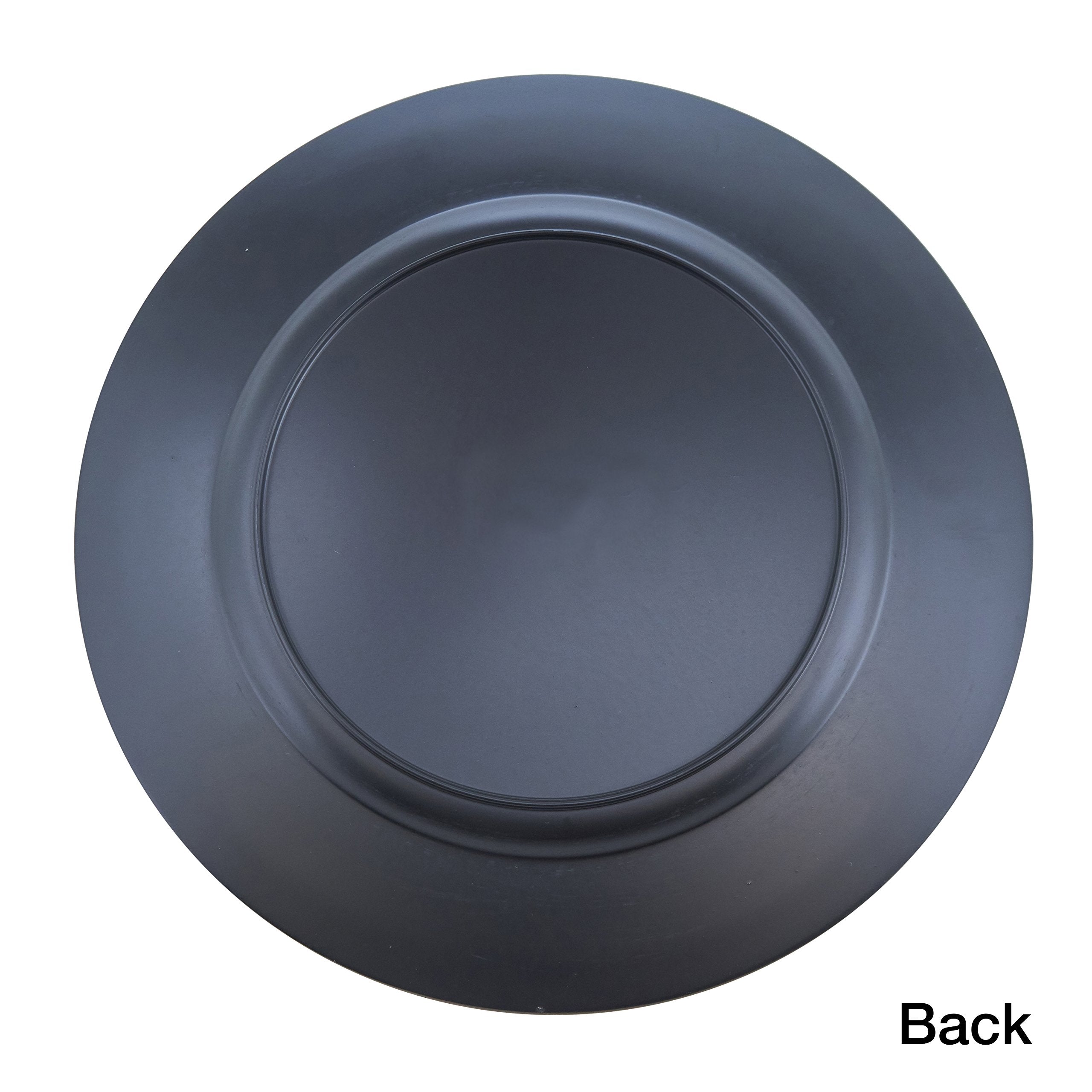 Saro Lifestyle Charger Plates With Classic Design (Set Of 4) Eggplant