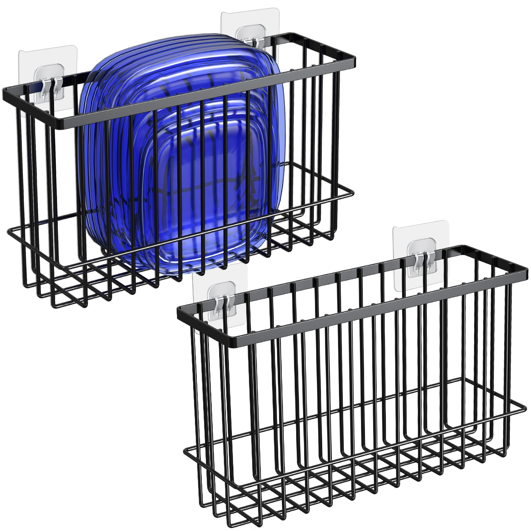 Nihome Cabinet Door Lid Organizer 2-Pack, Cabinet Organizers And Storage, Compact Design For Space Optimization-Over The Cabinet