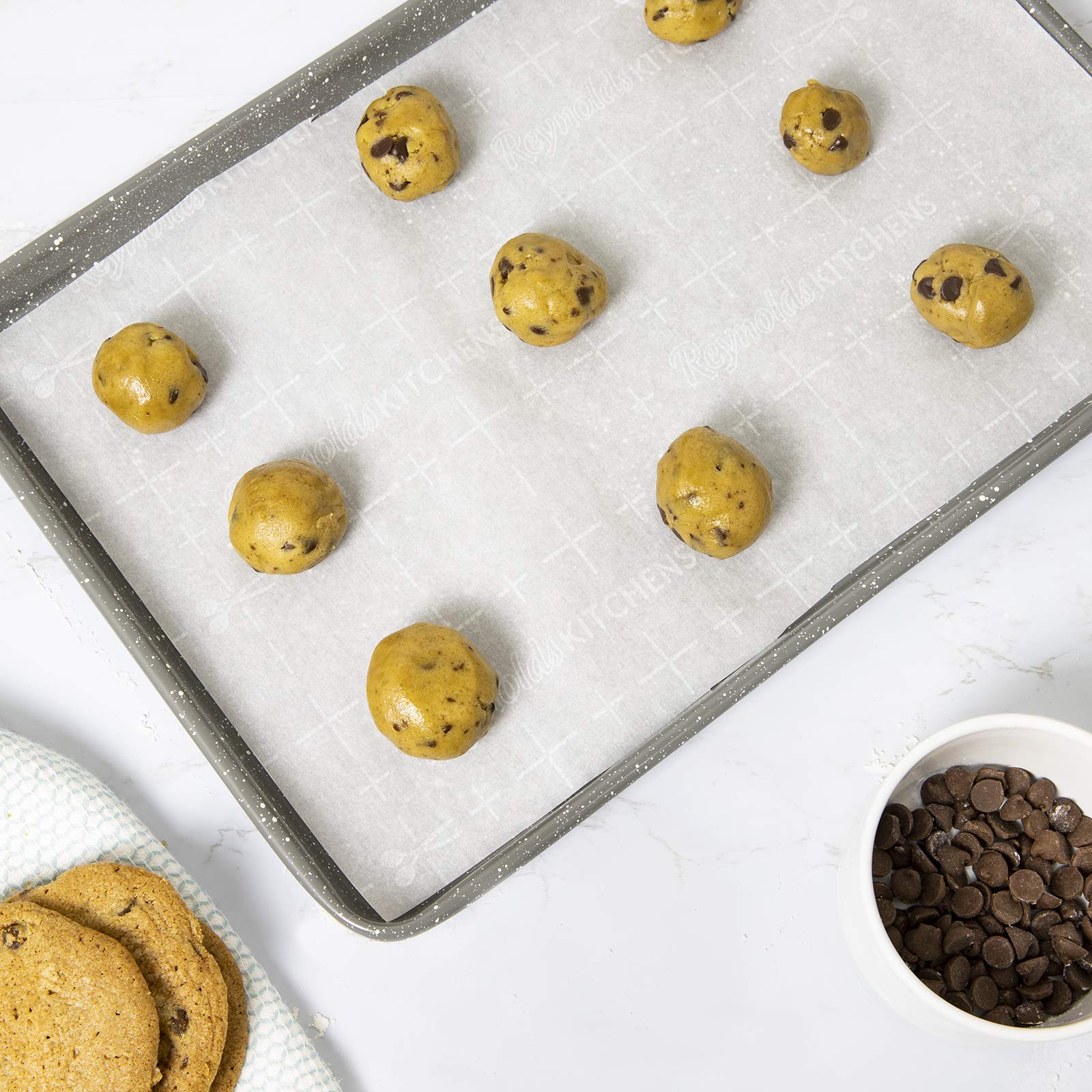 Cook With Color Bakeware Non Stick Baking Sheet, Speckled 9X13 Inch Classic Cookie Sheet, Roasting Sheet (Grey)
