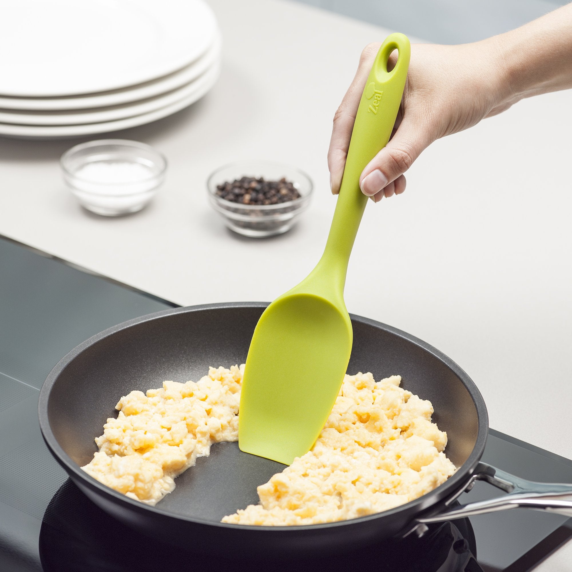 Zeal Silicone Non-Scratch Spatula Spoon Lime (10   /26Cm)