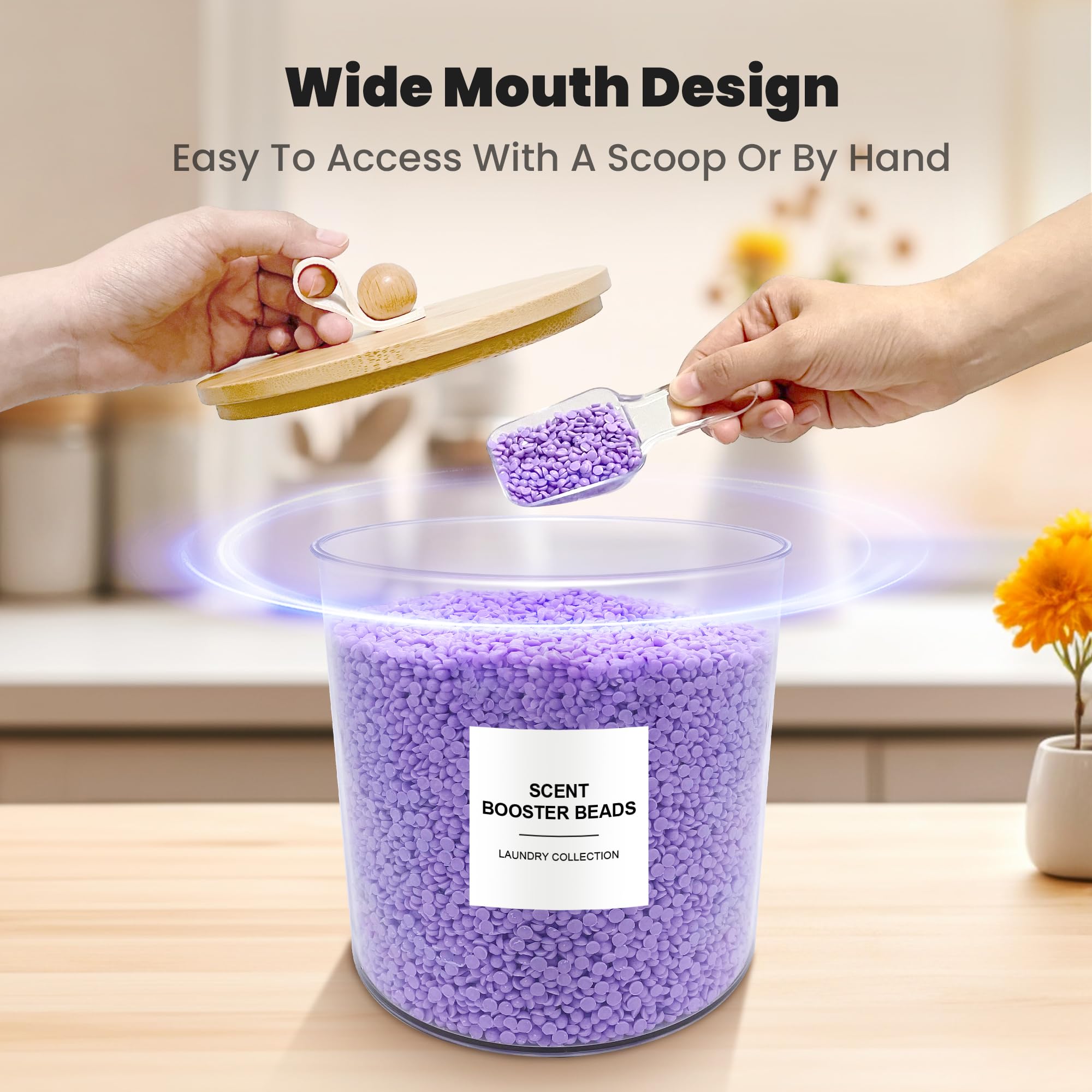 2 Pack Laundry Pods Container,Laundry Room Organization And Storage Jars,Laundry Detergent Container For Powder,Pods,Scent Boost