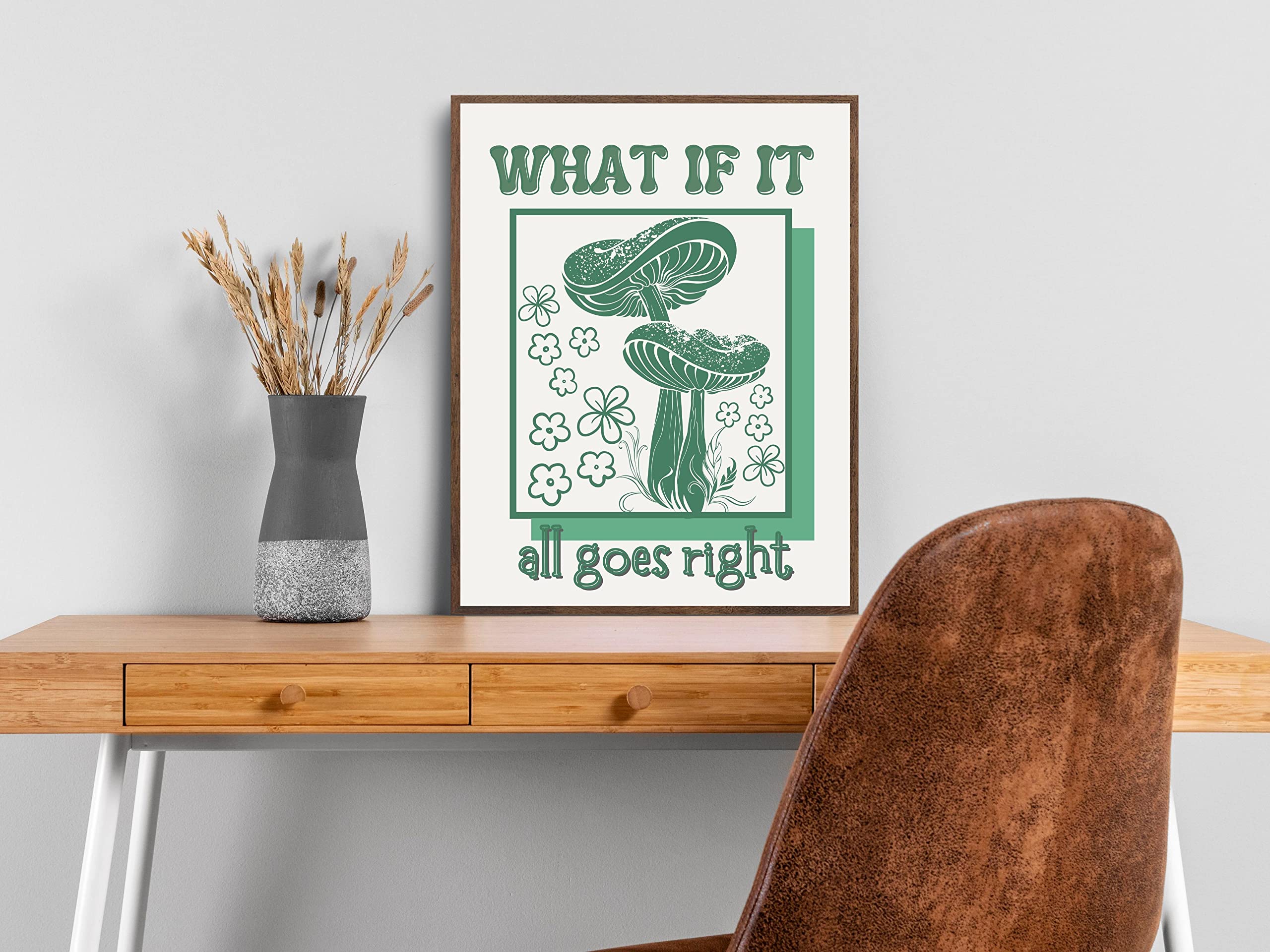 Lava Land Retro Poster Wall Art Print, Hippie Room D  Cor Aesthetic Wall D  Cor, Poster Room D  Cor Aesthetic Wall Art, Mushroom